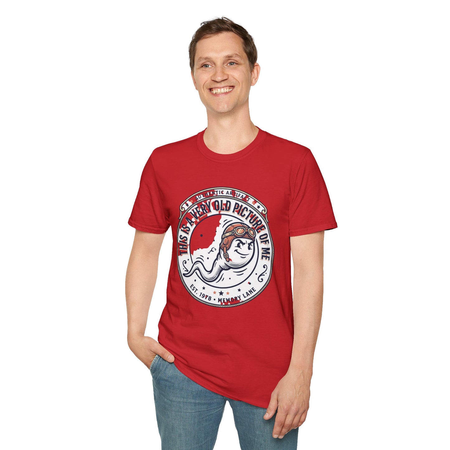 "This Is A Very Old Picture Of Me" Retro Marine Tee