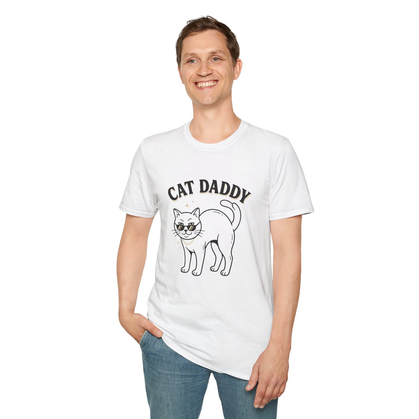 Cat Daddy T-Shirt — Retro Cute Cat Graphic Tee for Cat Lovers