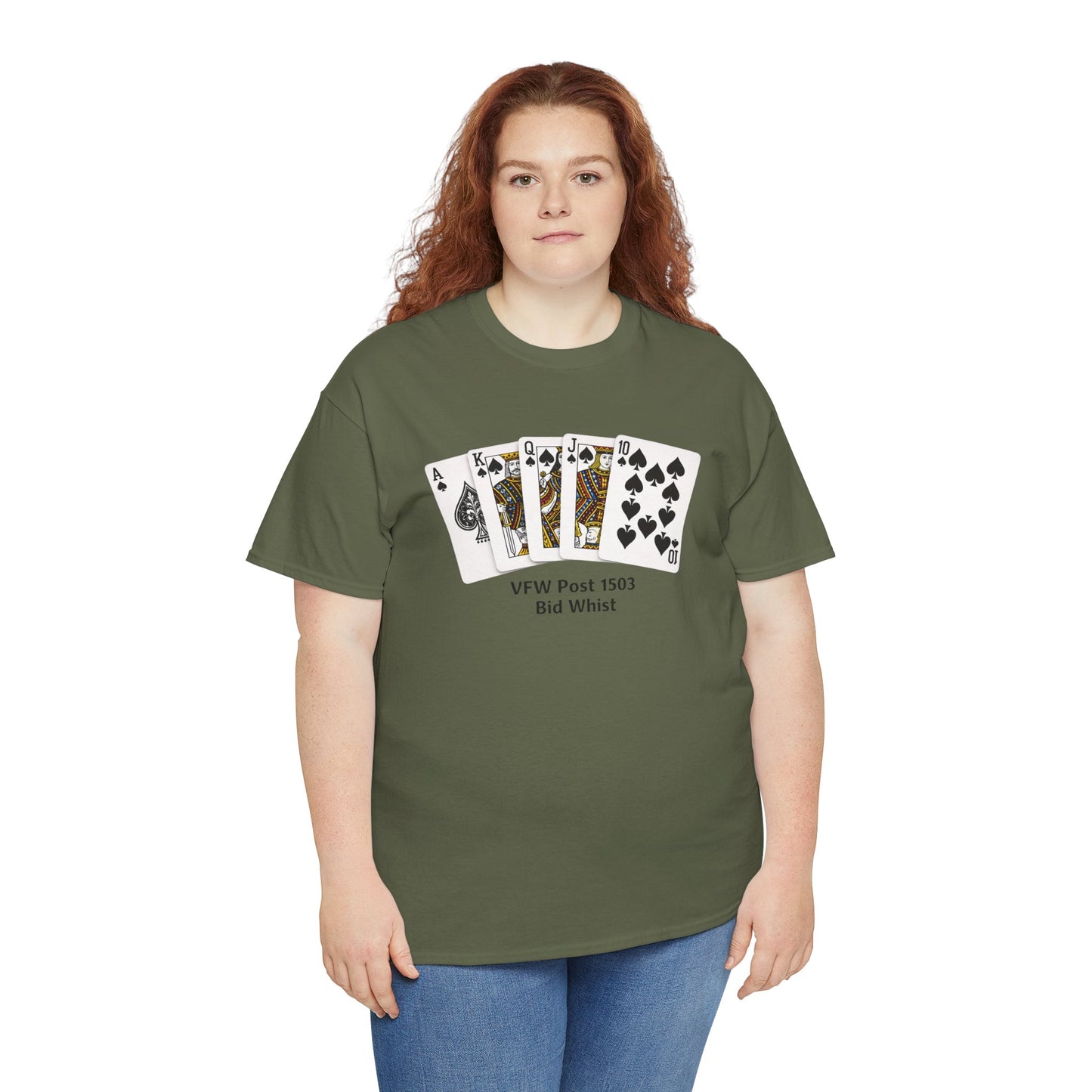 Bid Whist Card Tee — VFW Post 1501 Poker Night T-Shirt