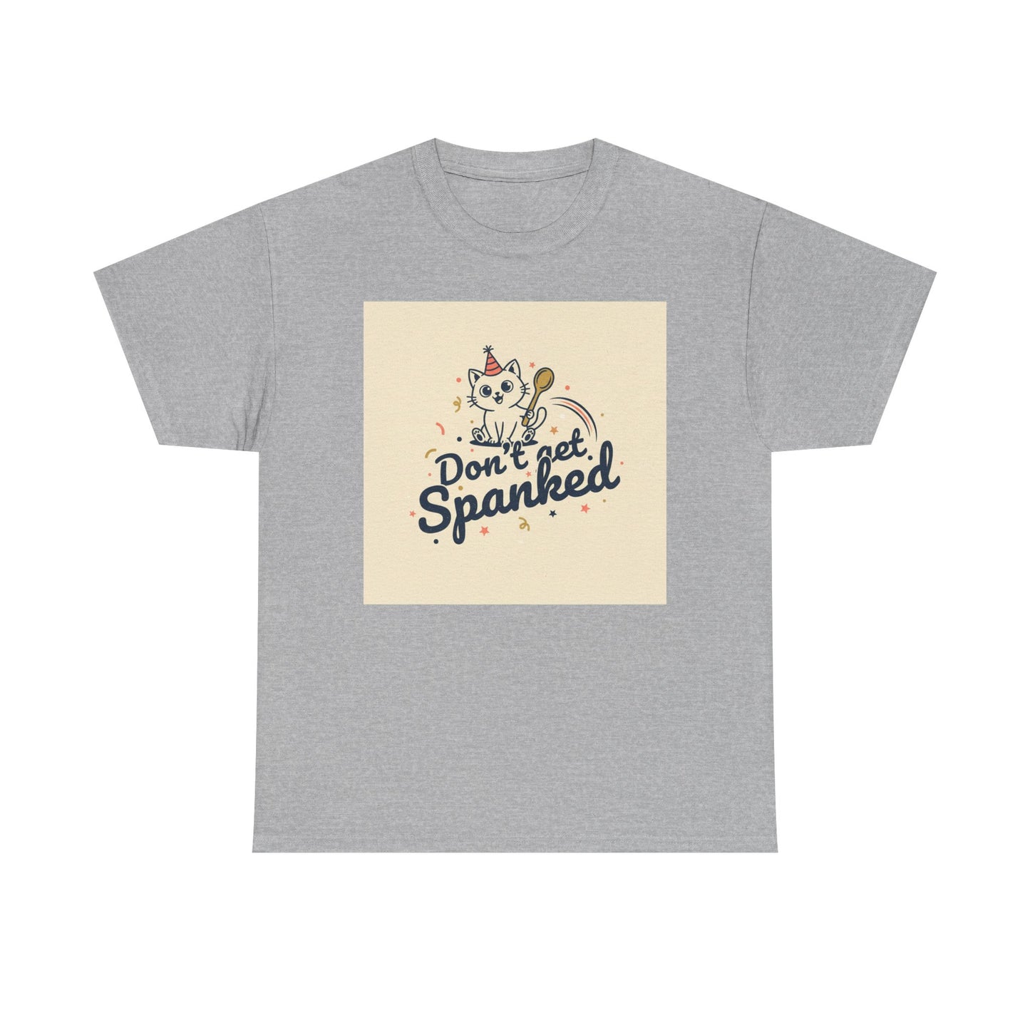 Don’t Get Spanked Cat Tee — Cute Retro Kitten Graphic T-Shirt Printify