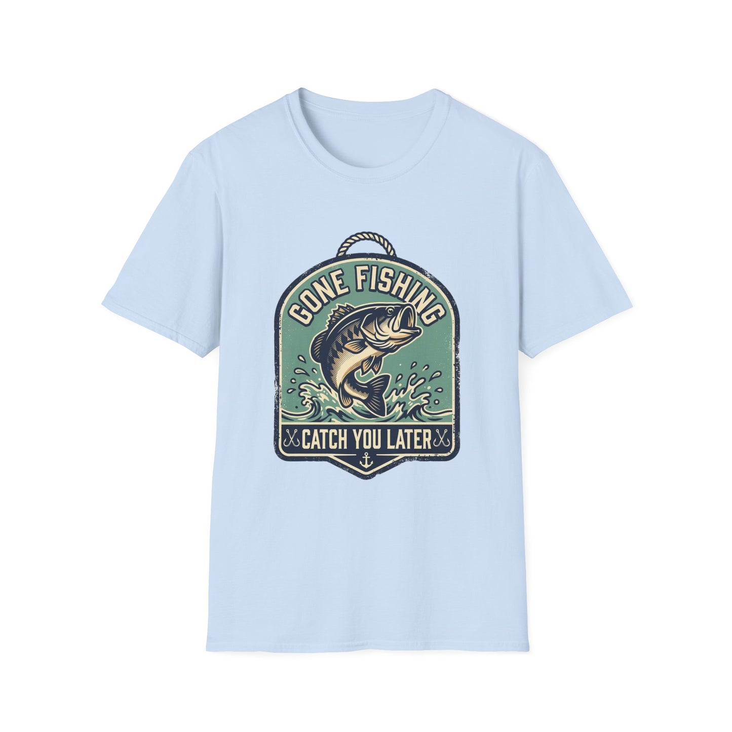 Gone Fishing T-Shirt – "Catch You Later" Bass Fishing Tee