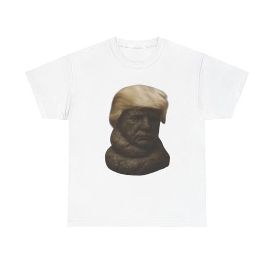 Graphic Tee — Bronze Bust Illustration T‑Shirt