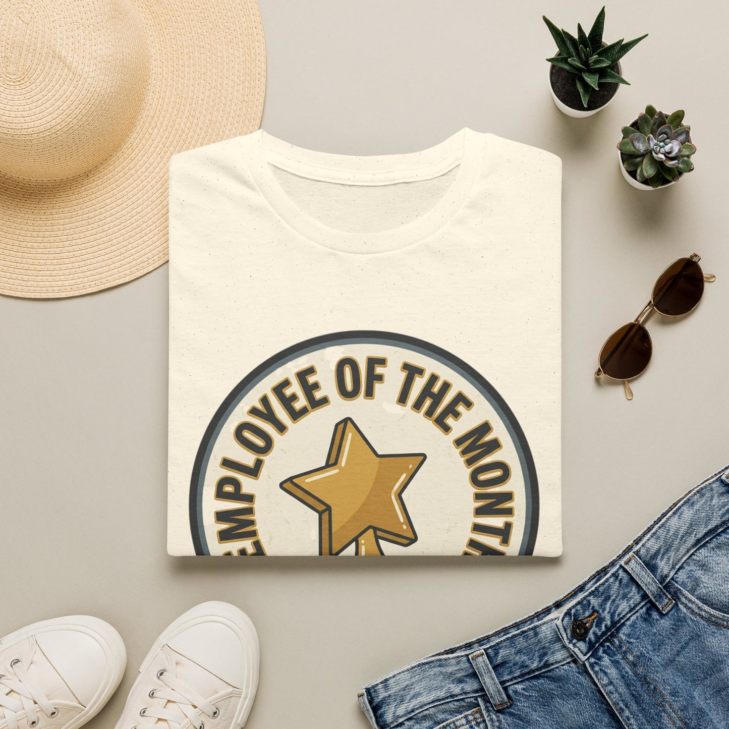 Employee of the Month T-Shirt — Participation Award Star Tee