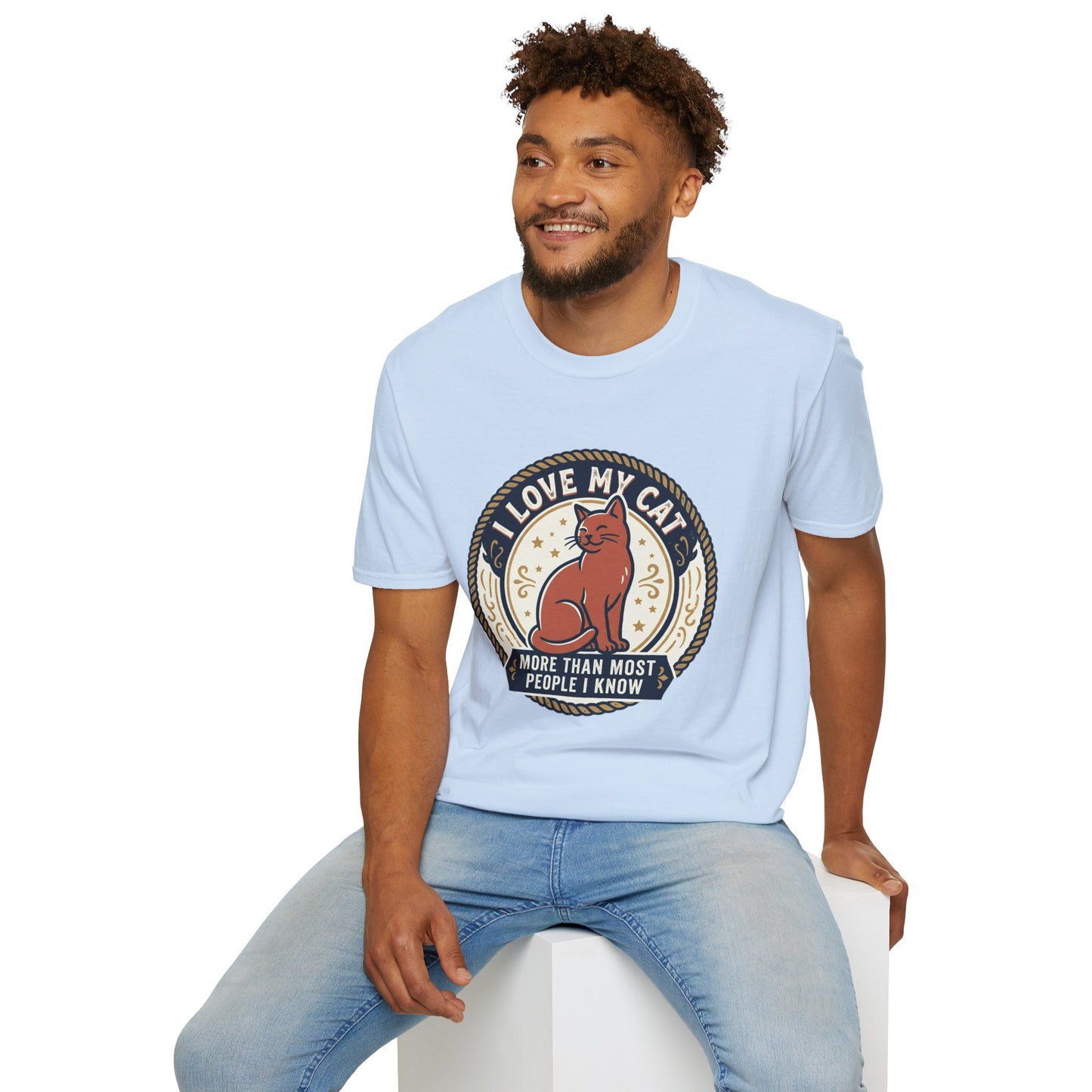 I Love My Cat T-Shirt — "I Love My Cat More Than Most People I Know" Cat Lover Tee