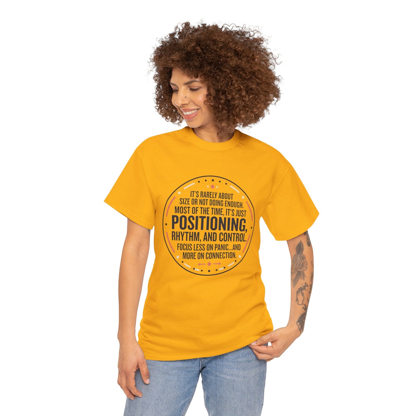 "Positioning, Rhythm, and Control" Motivational Tee—Inspirational Quote T-Shirt