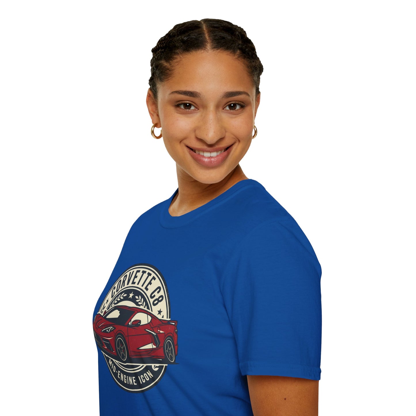 Corvette C8 Tee — Red Mid‑Engine Icon Car Shirt