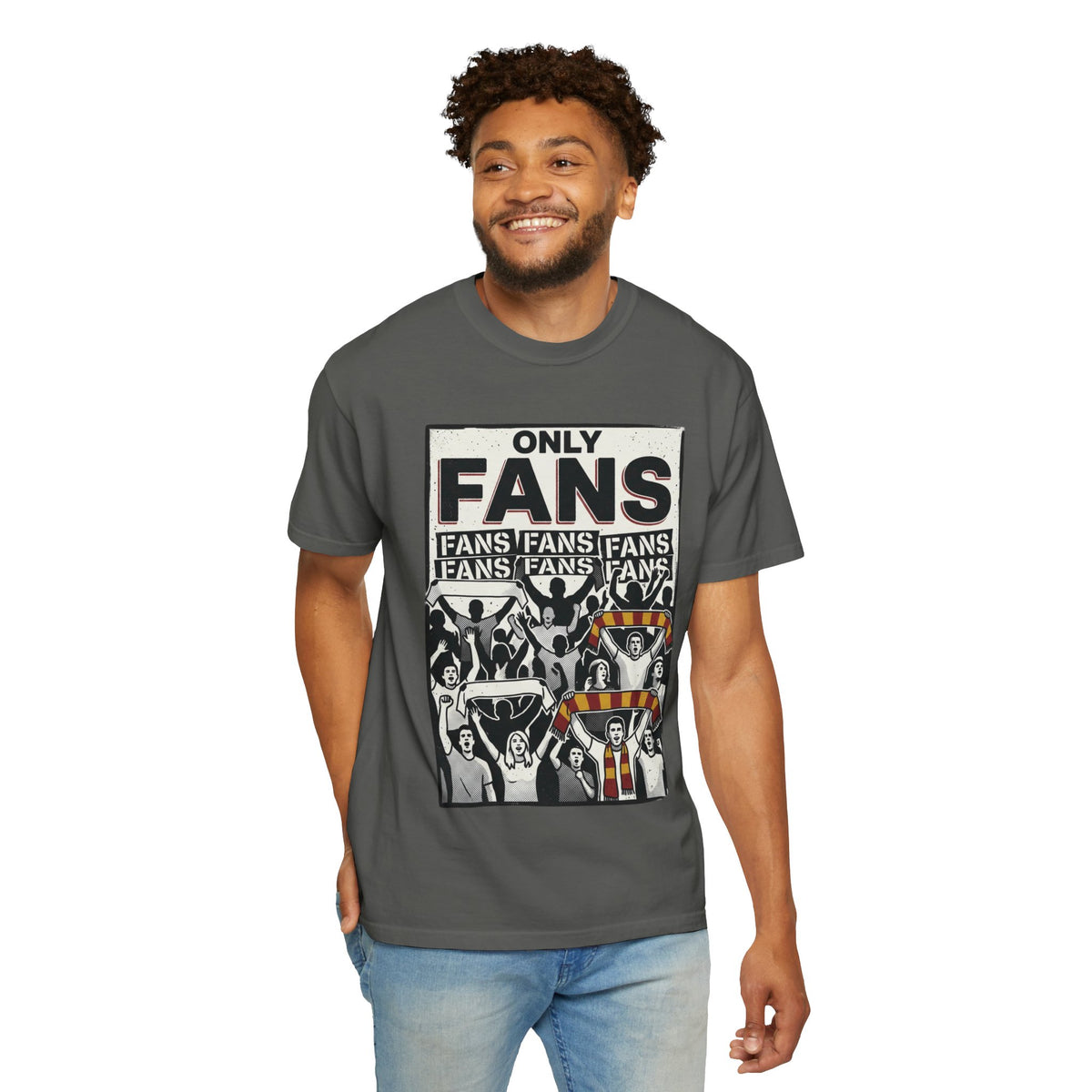 Only Fans Crowd Graphic T-Shirt — Vintage Sports Fan Tee