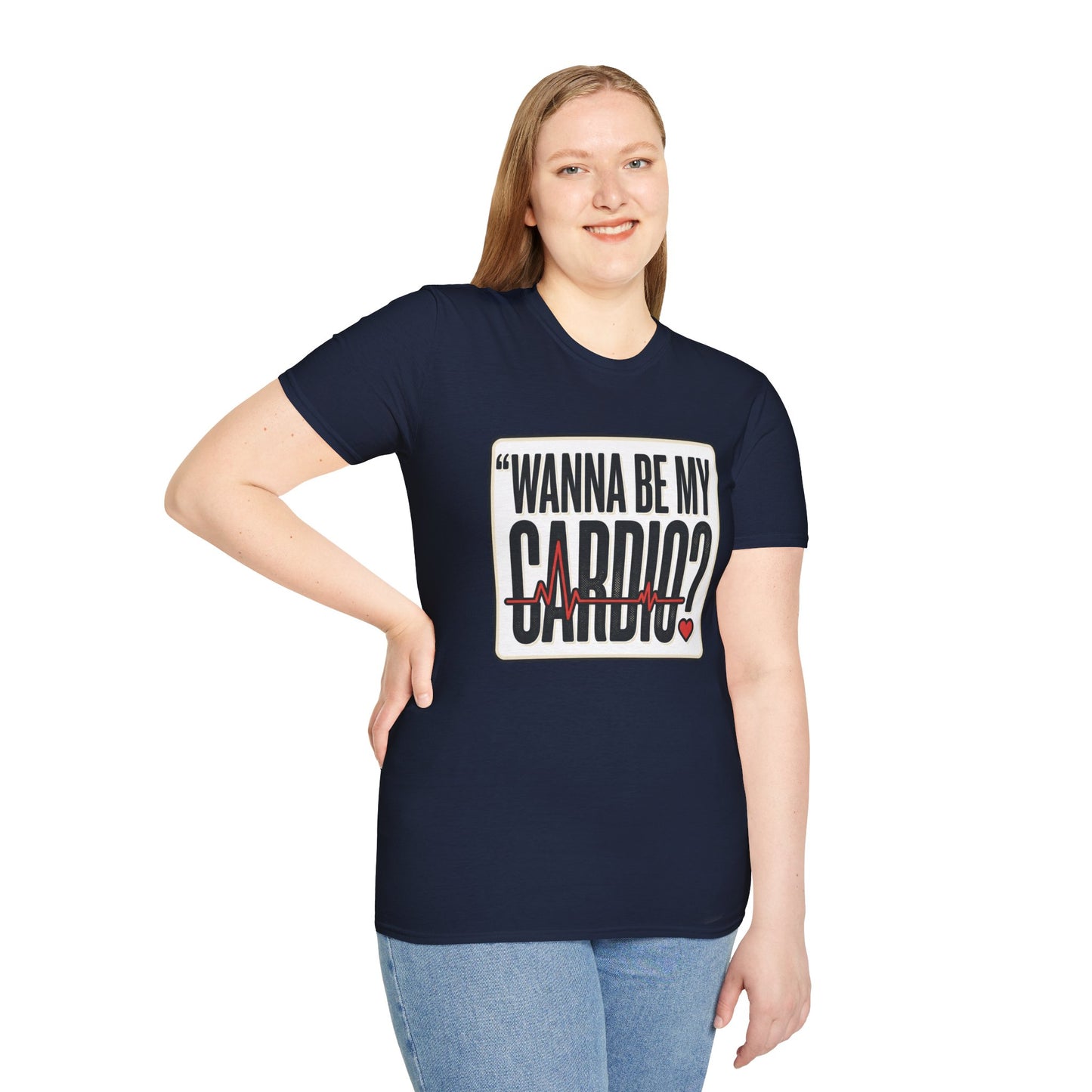 Wanna Be My Cardio? T-Shirt — Funny Fitness Graphic Tee for Gym Lovers