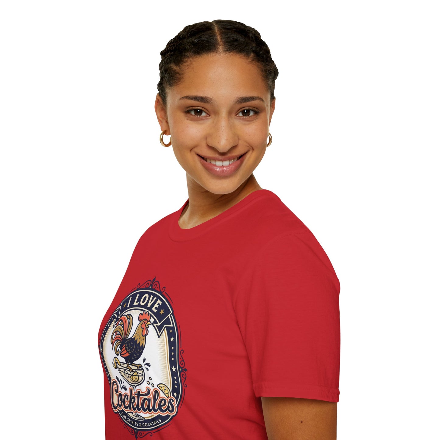 I Love Cocktales T-Shirt — Retro Rooster Cocktail Bar Tee
