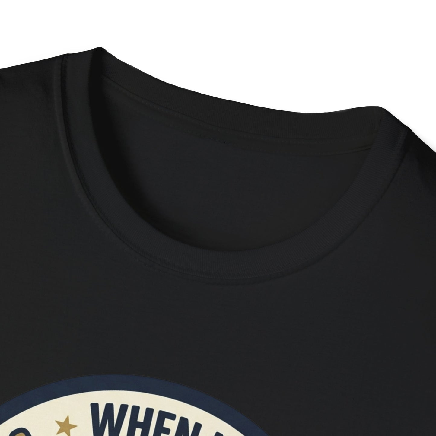 Golf Humor T-Shirt — "When I Hit Hard It May Go In The Wrong Hole" Vintage Golf Joke Tee