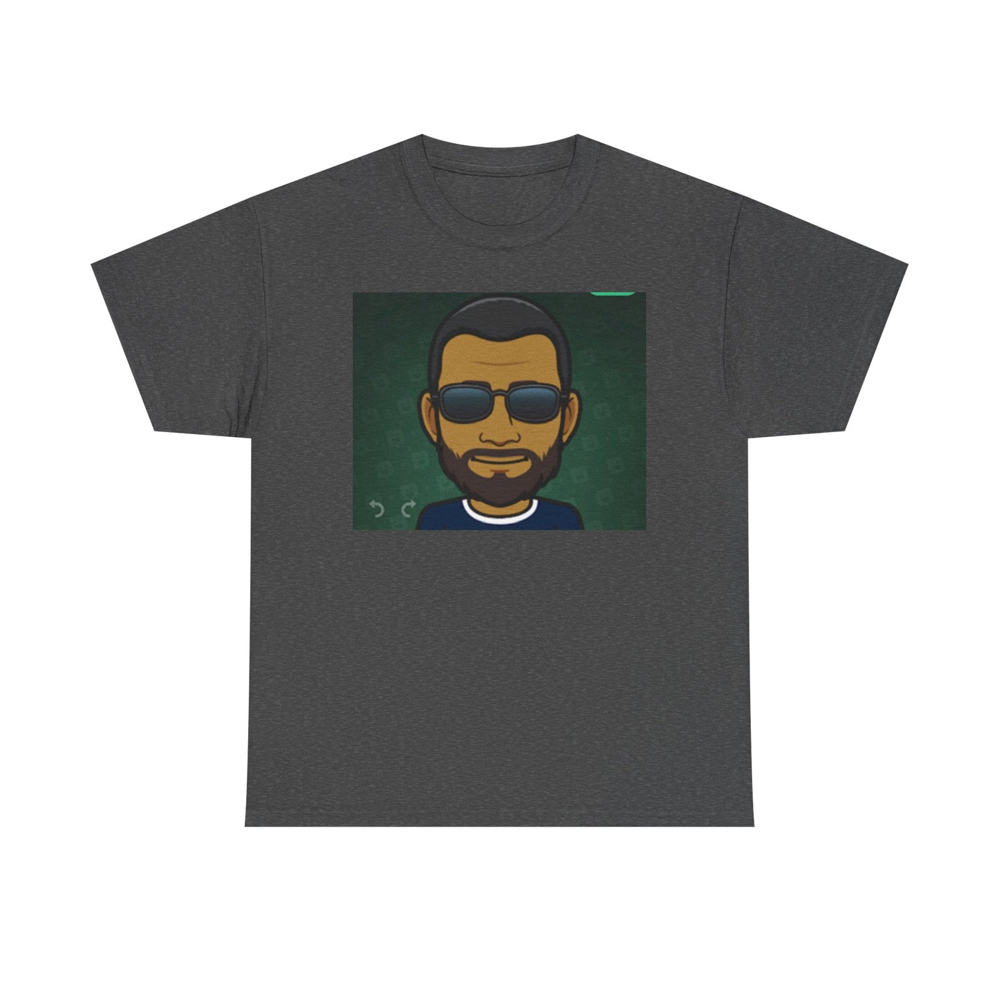 Bitmoji Portrait Tee — Cool Sunglasses Avatar Graphic T-Shirt Printify
