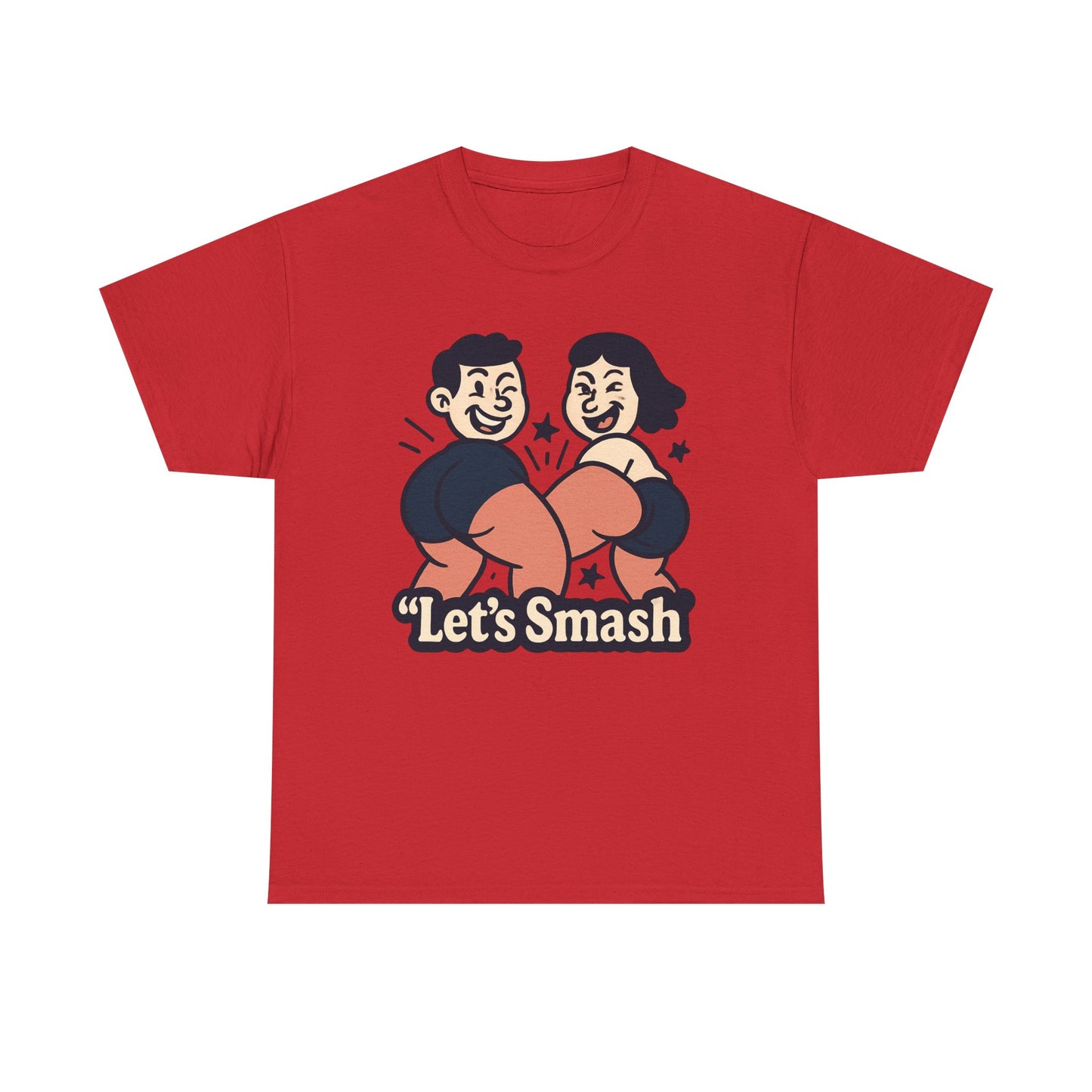 Let's Smash Tee — Retro Couples Valentine's T-Shirt