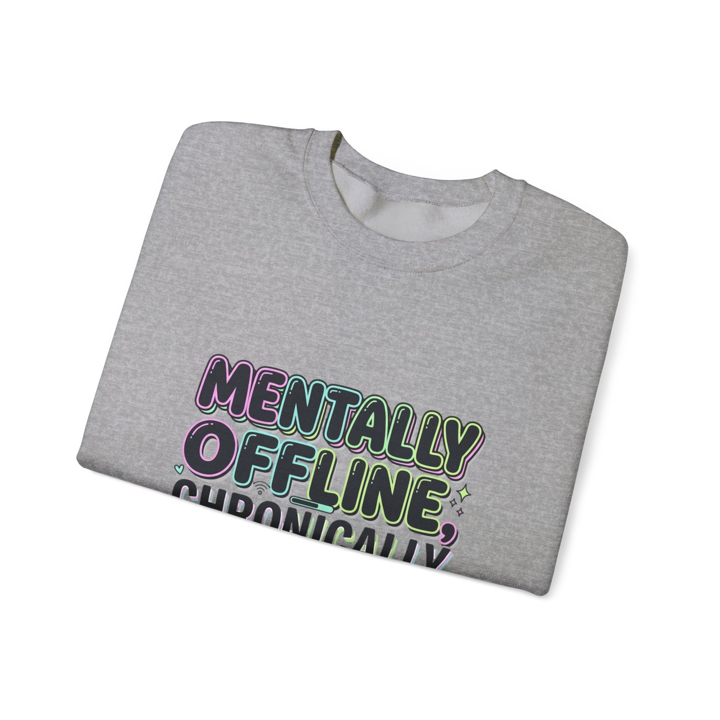 Mentally Offline Unisex Heavy Blend™ Crewneck Sweatshirt