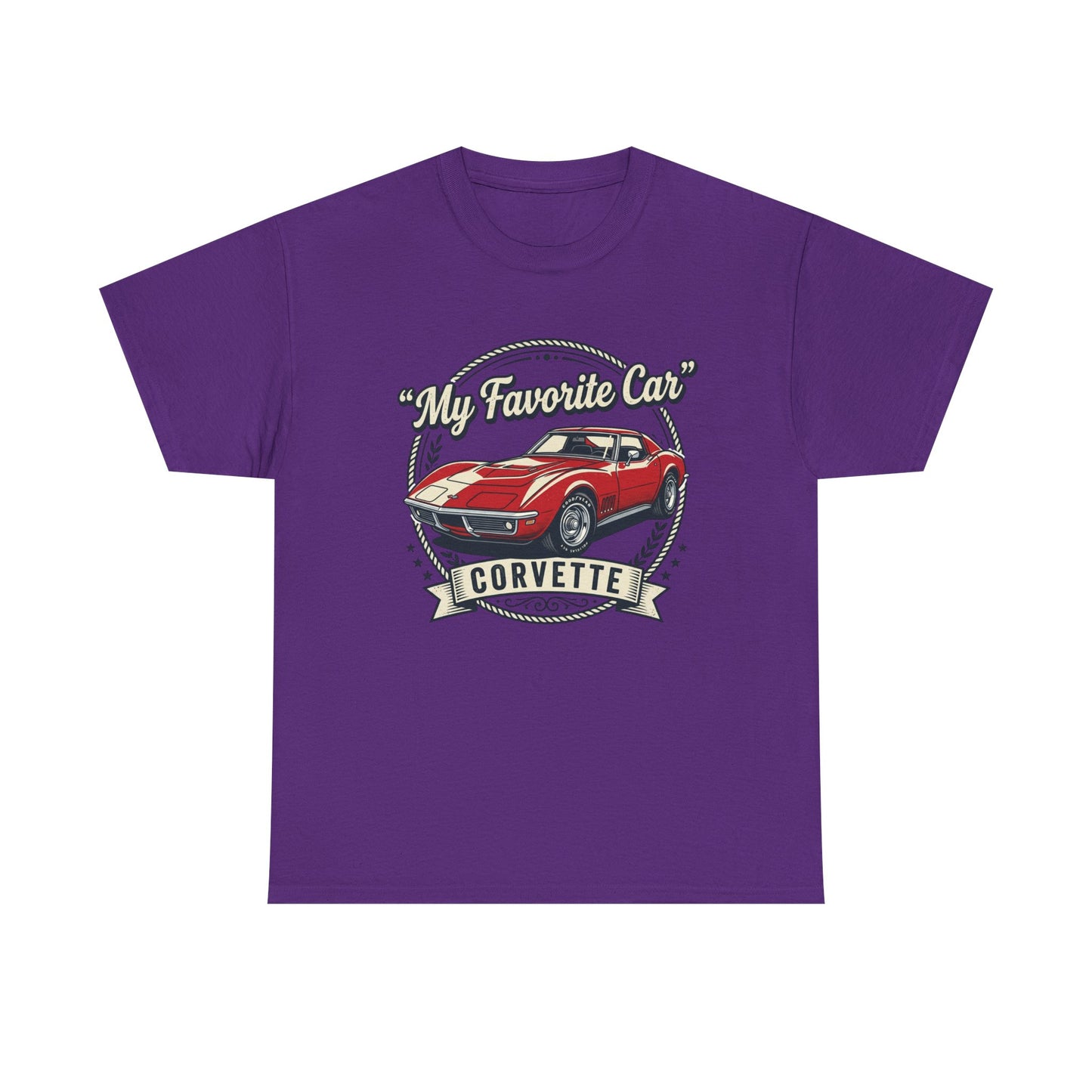 Corvette 'My Favorite Car' Classic Muscle Tee Printify