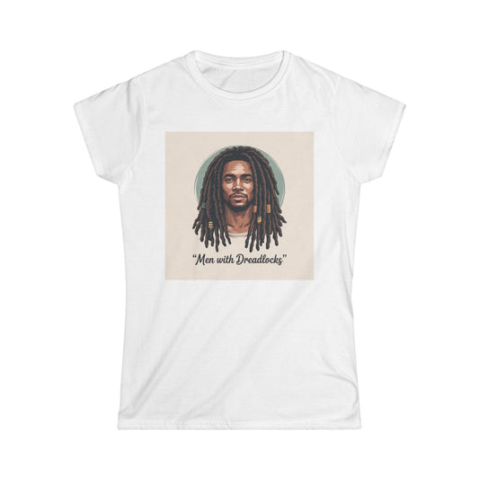 Dreadlocks Portrait Tee — "Men with Dreadlocks" Graphic Women's Shirt Printify