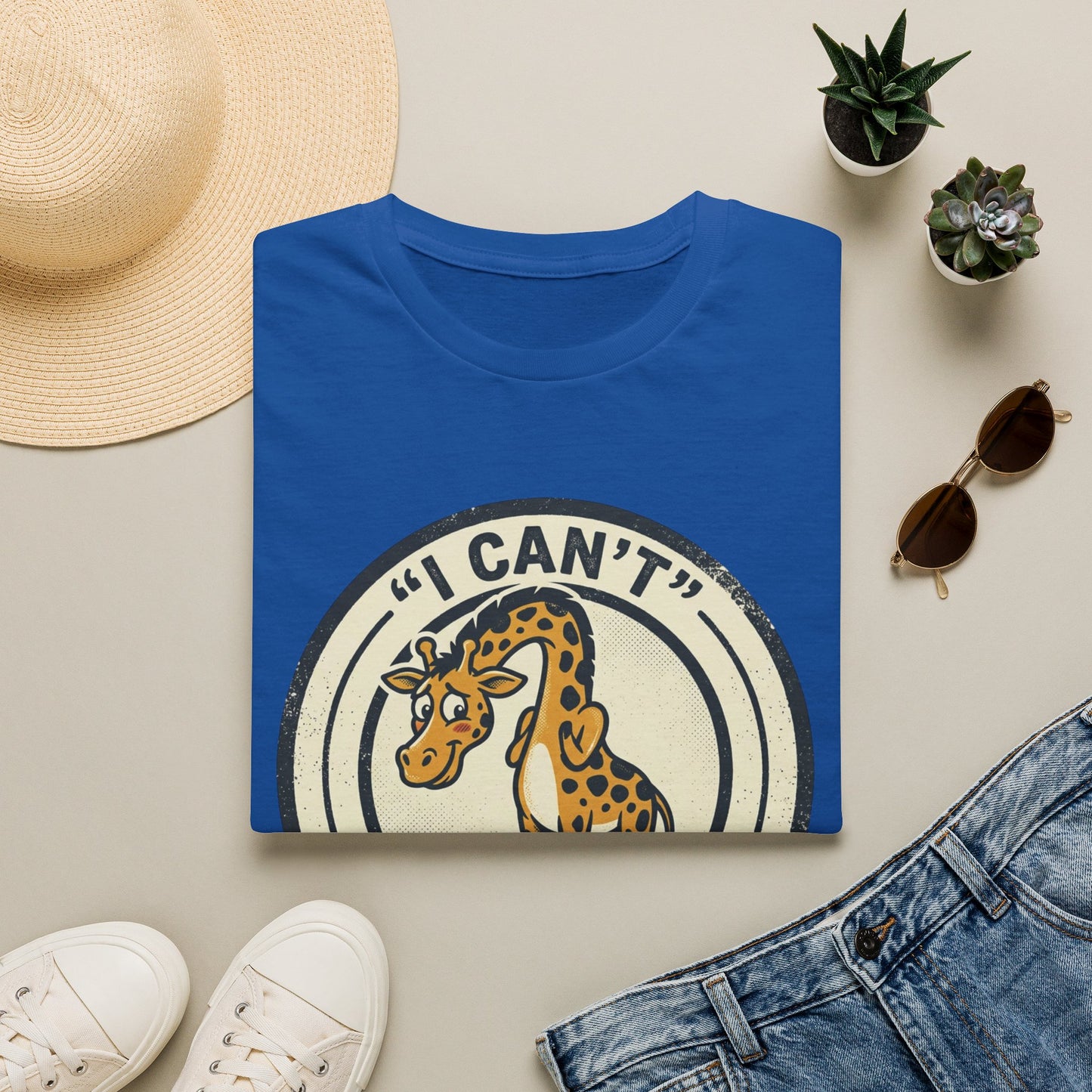 Giraffe 'I Can't Control My Height' T-Shirt