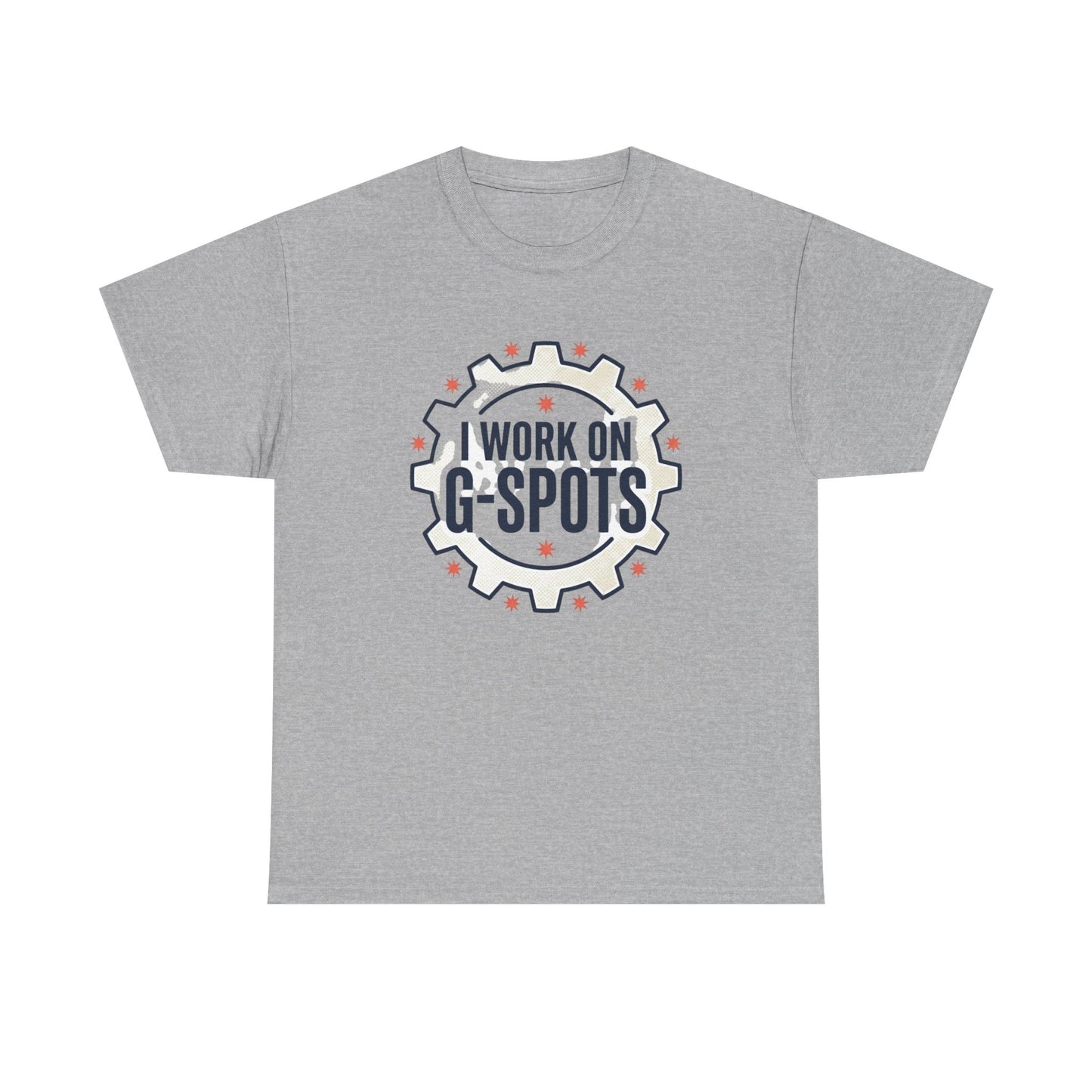 “I Work On G‑Spots” Funny Mechanical Gear Graphic Tee
