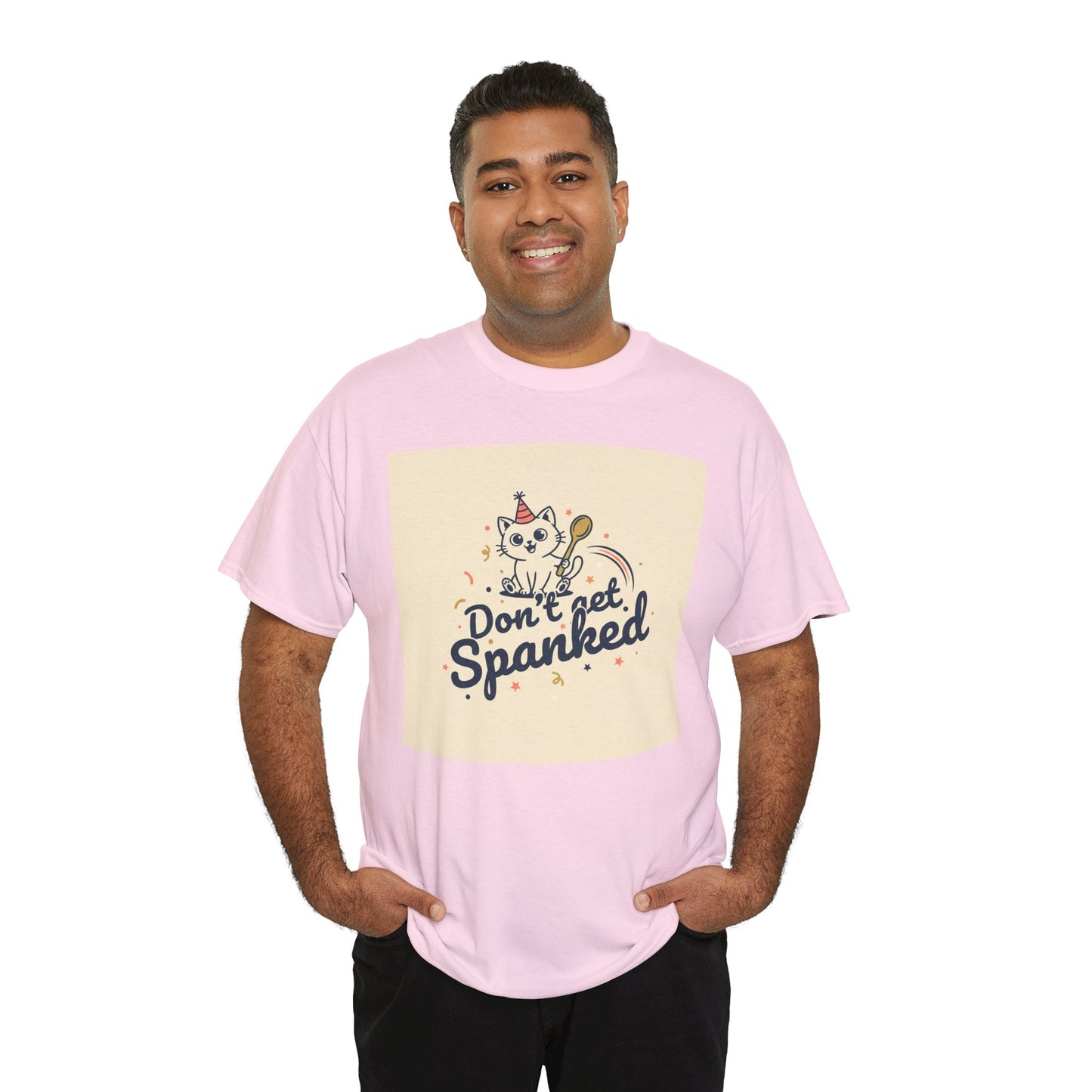 Don’t Get Spanked Cat Tee — Cute Retro Kitten Graphic T-Shirt Printify