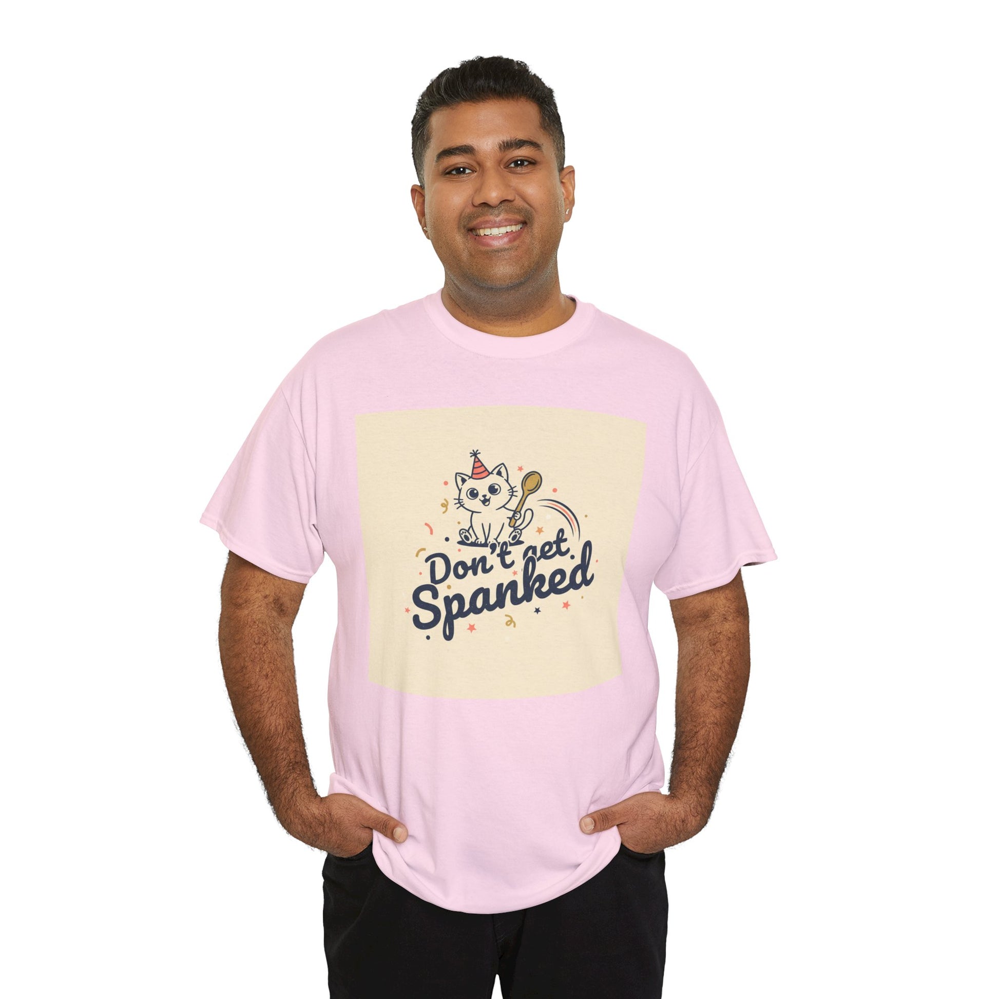 Don’t Get Spanked Cat Tee — Cute Retro Kitten Graphic T-Shirt Printify