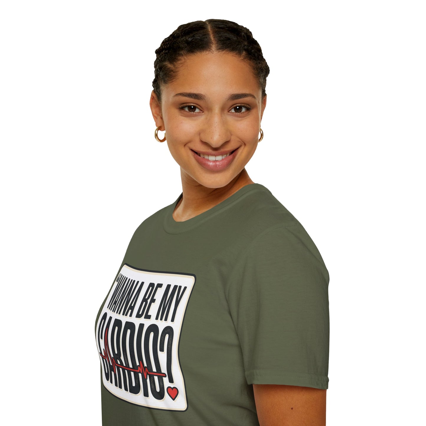 Wanna Be My Cardio? T-Shirt — Funny Fitness Graphic Tee for Gym Lovers