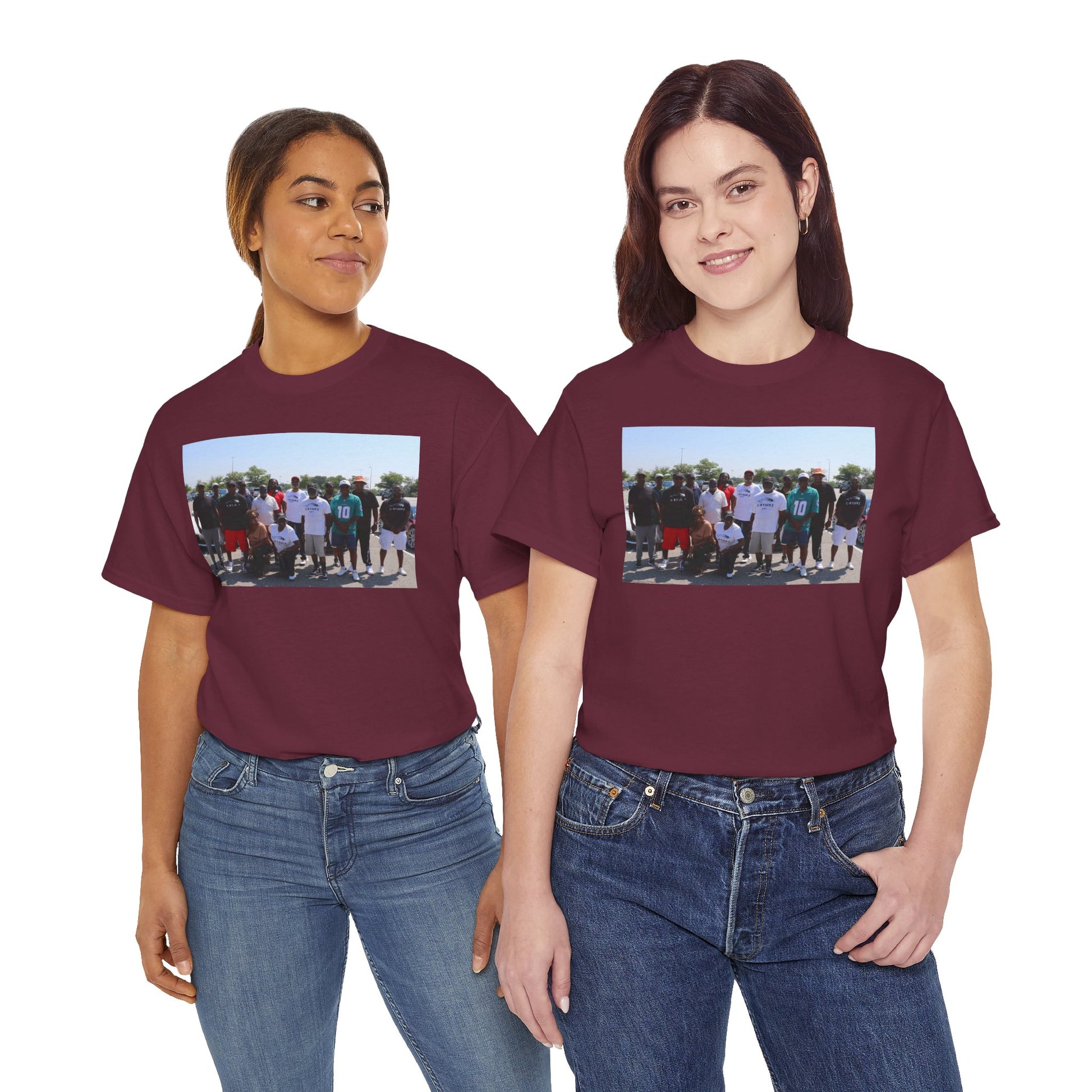 C-RYDERZ Group Photo Custom Tee — Personalized Reunion & Team Picture Shirt Printify