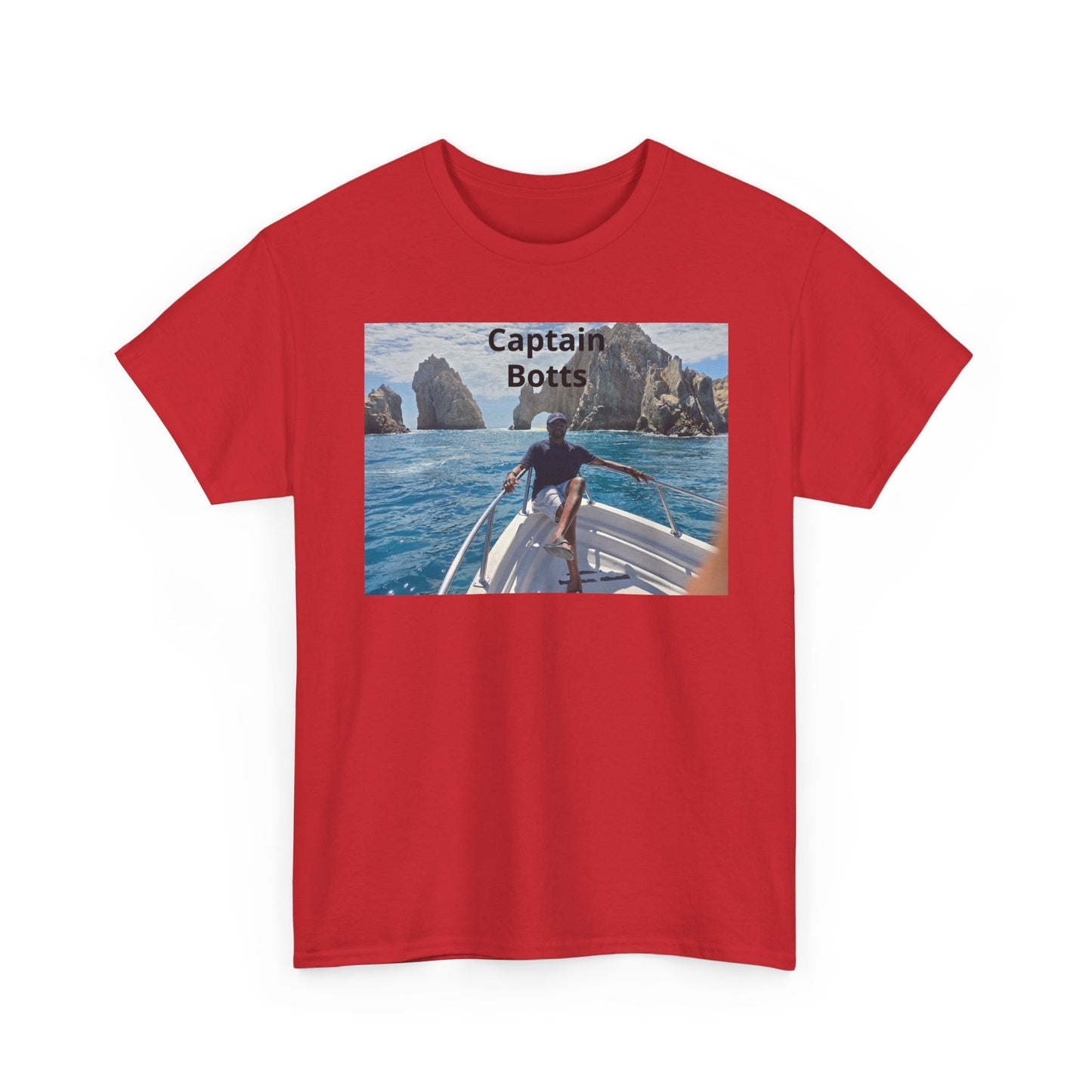 Larry T-Shirt — "Captain Botts" Boat Photo Graphic Tee | Nautical Vacation Crew Shirt