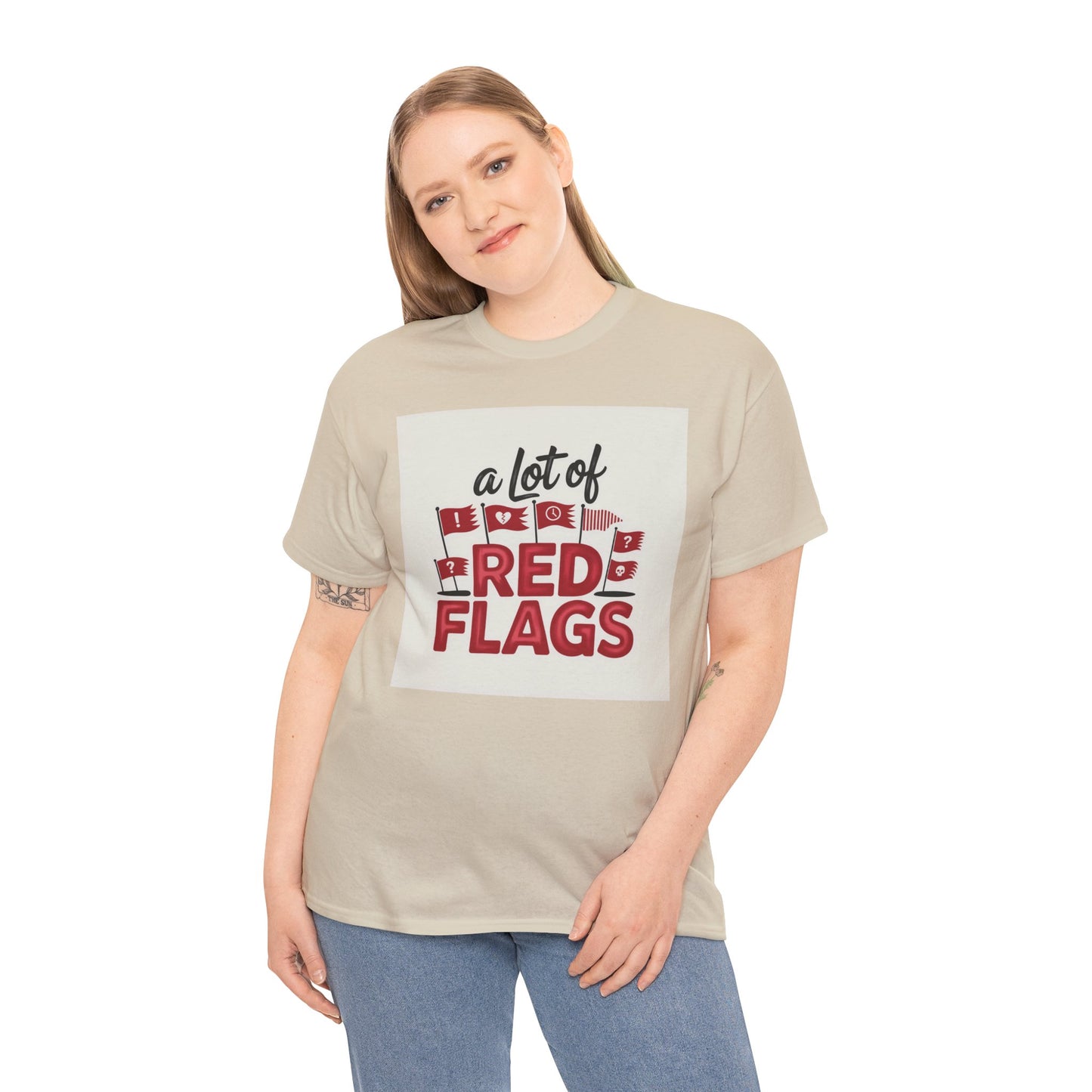 T-Shirt — “A Lot of Red Flags” Funny Relationship Humor Tee
