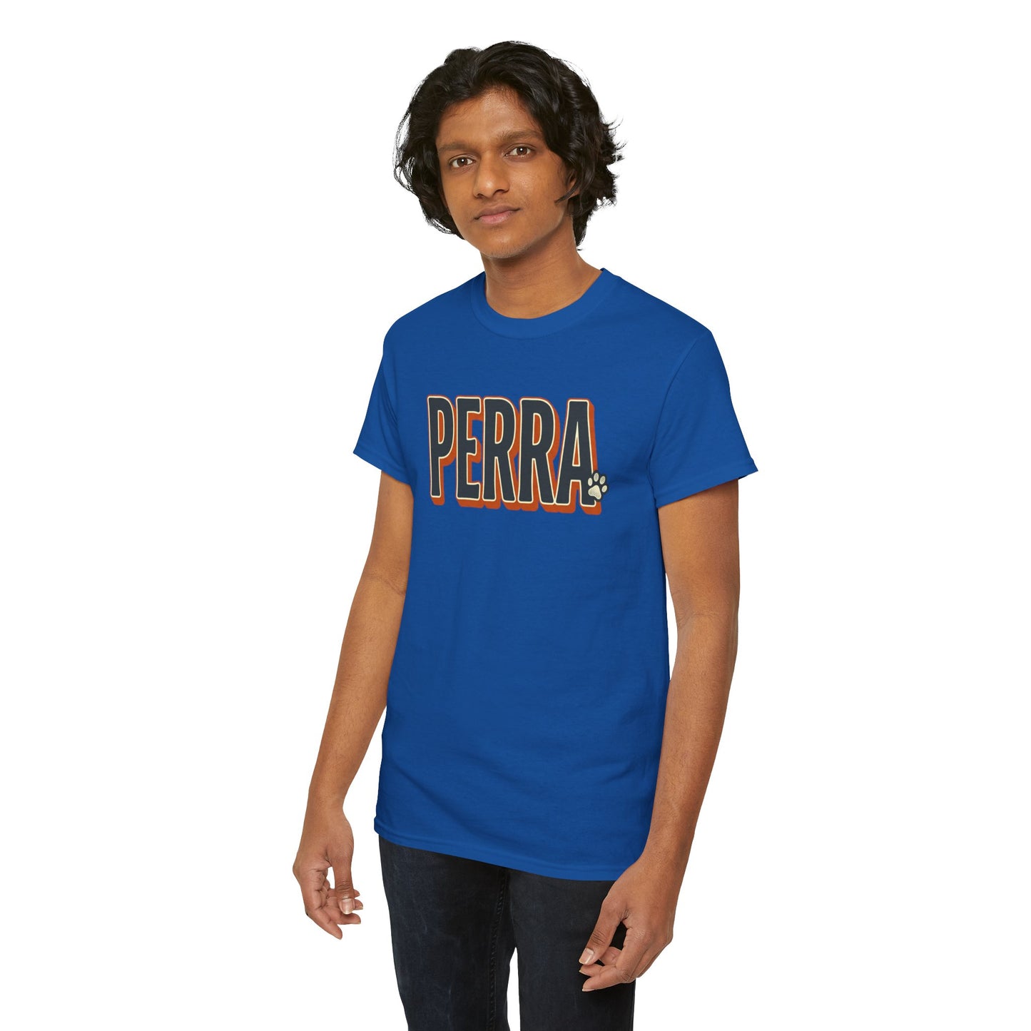 Perra Graphic Tee – Bold Retro Lettering T-Shirt