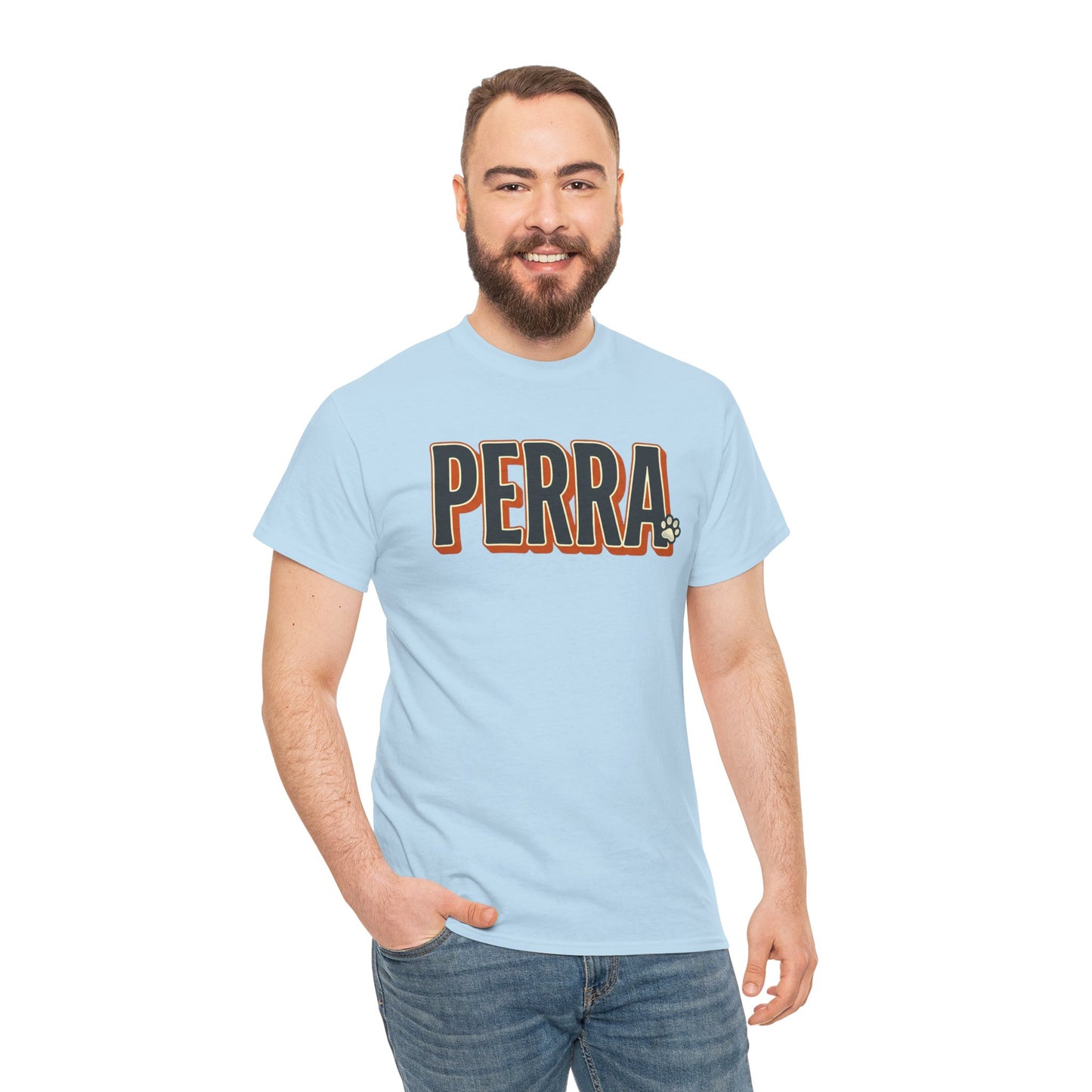 Perra Graphic Tee – Bold Retro Lettering T-Shirt