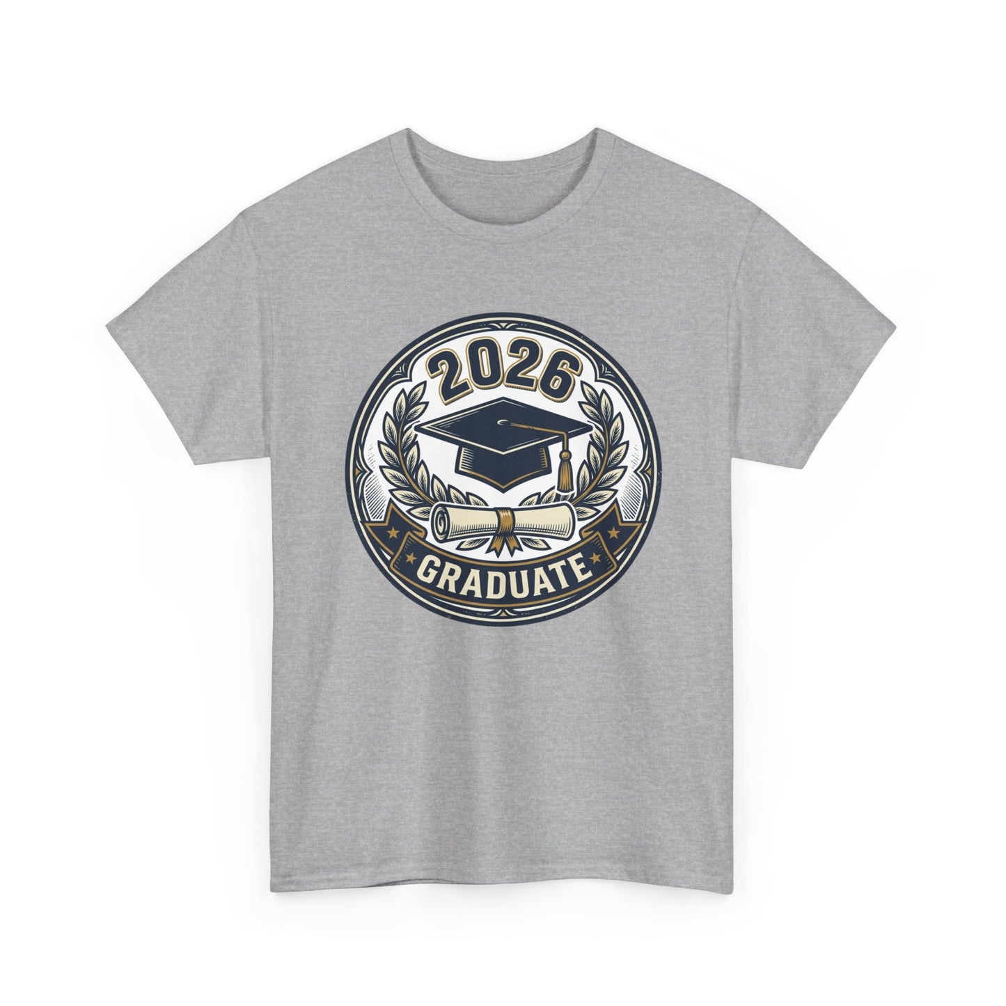 2026 Graduate T-Shirt — Graduation Cap Emblem Tee