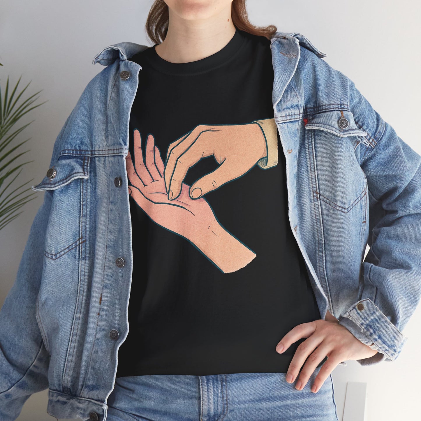 T-Shirt - Gentle Palm Reading Illustration Tee