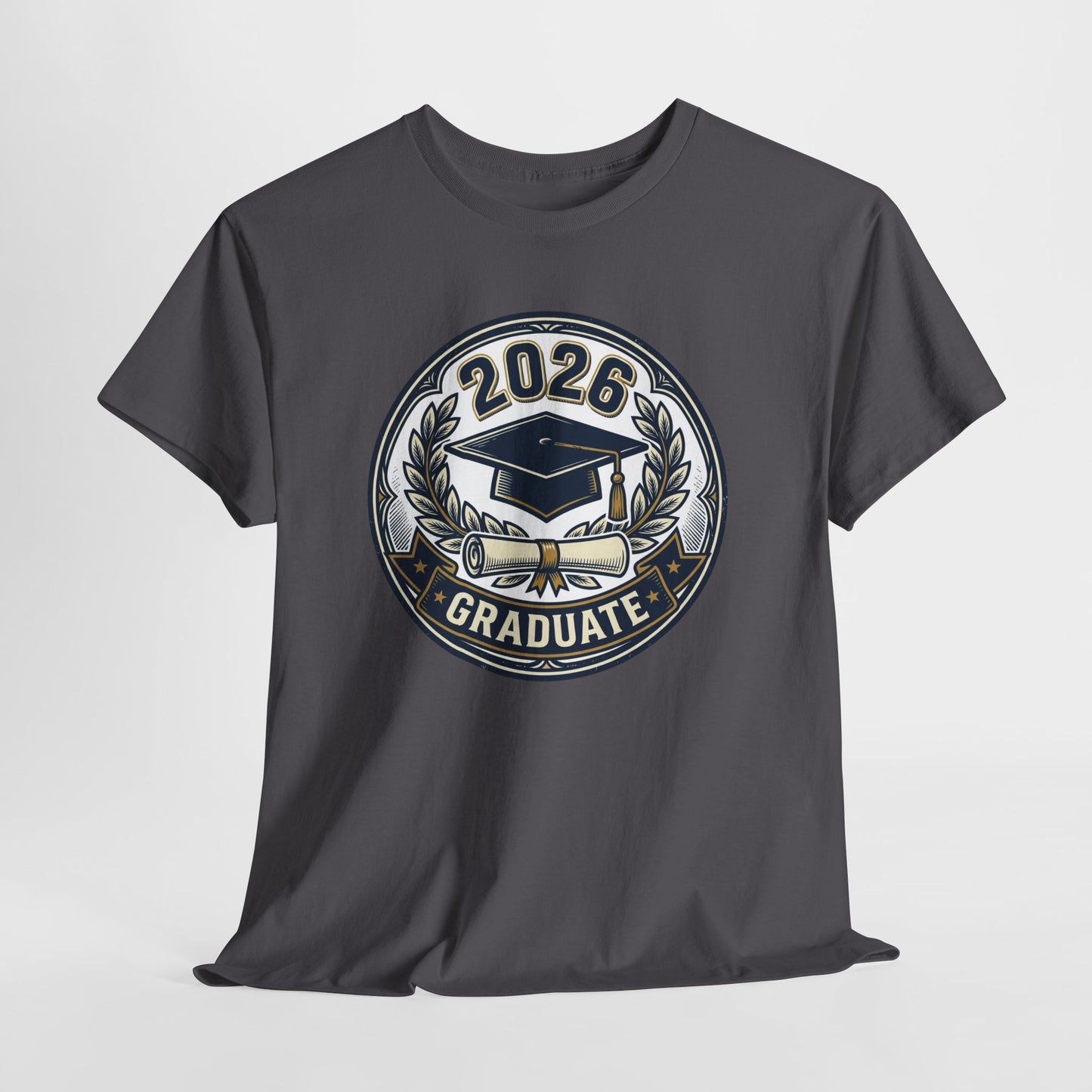 2026 Graduate T-Shirt — Graduation Cap Emblem Tee