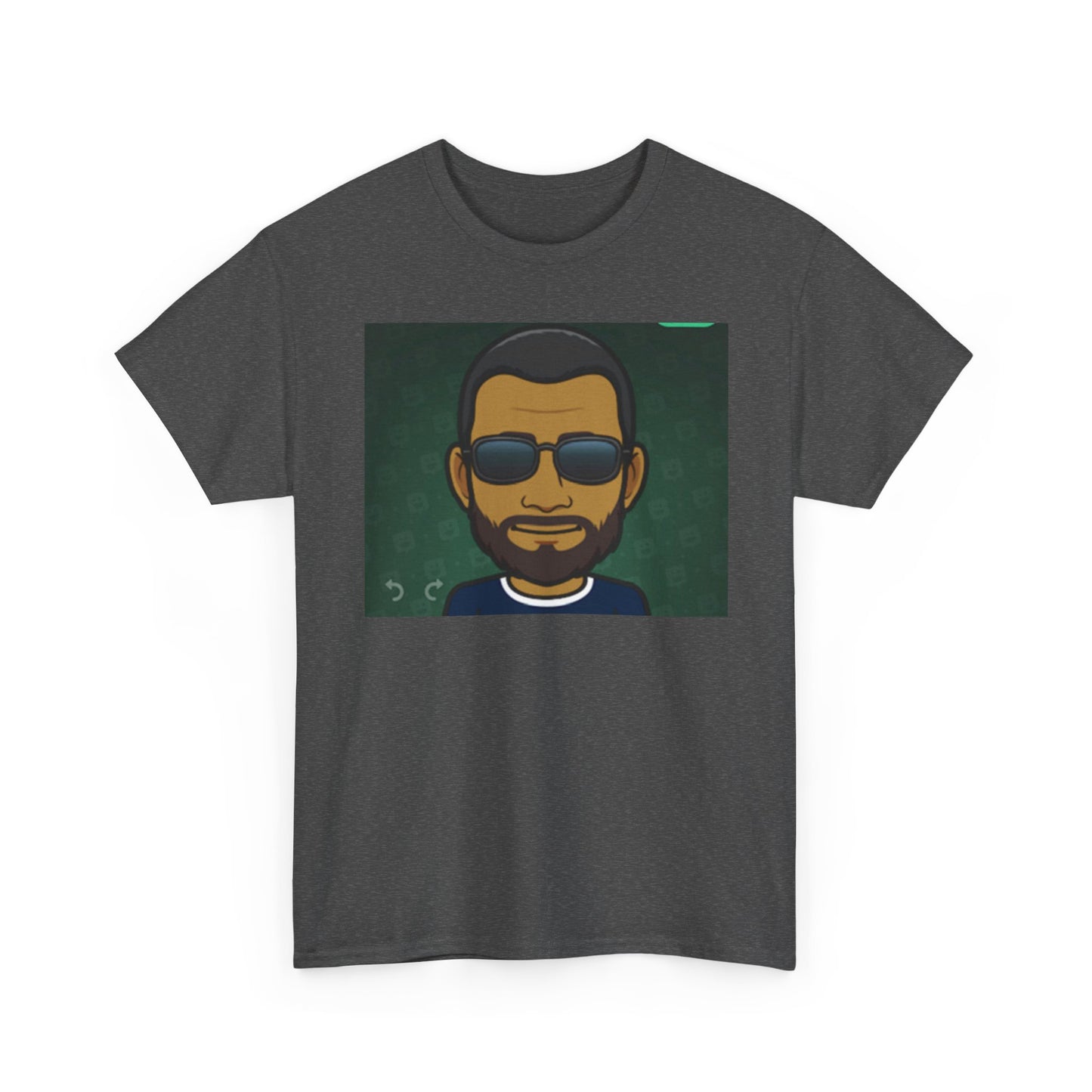 Bitmoji Portrait Tee — Cool Sunglasses Avatar Graphic T-Shirt Printify