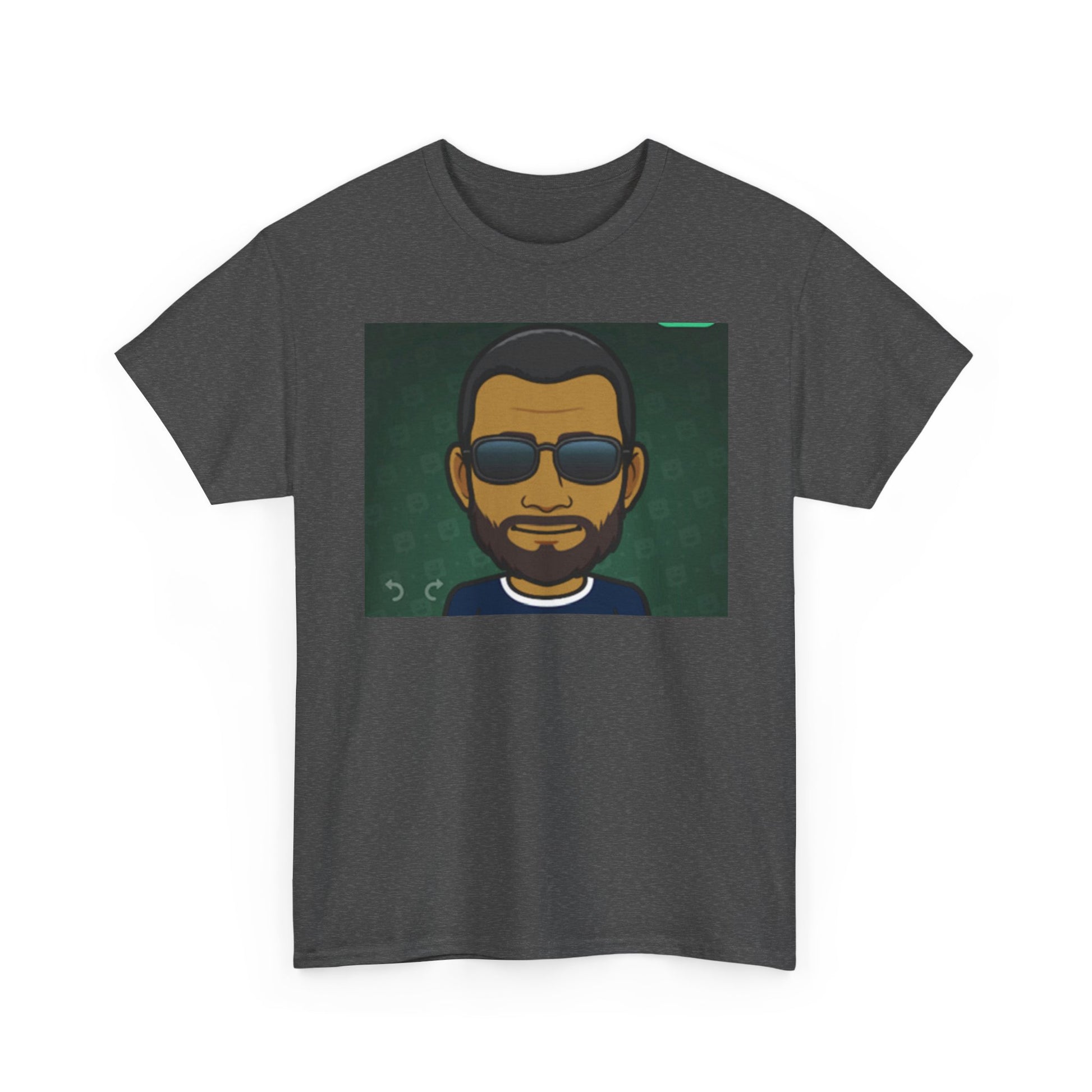Bitmoji Portrait Tee — Cool Sunglasses Avatar Graphic T-Shirt Printify