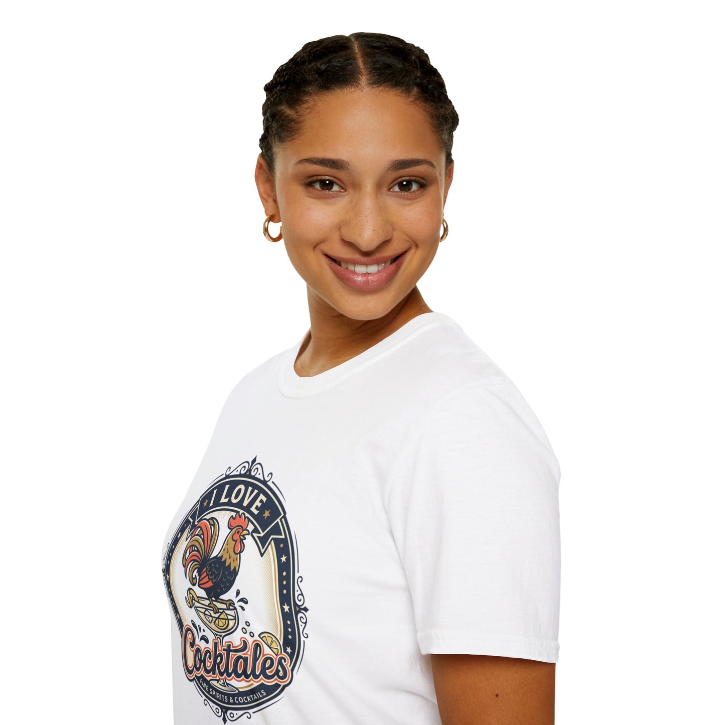 I Love Cocktales T-Shirt — Retro Rooster Cocktail Bar Tee