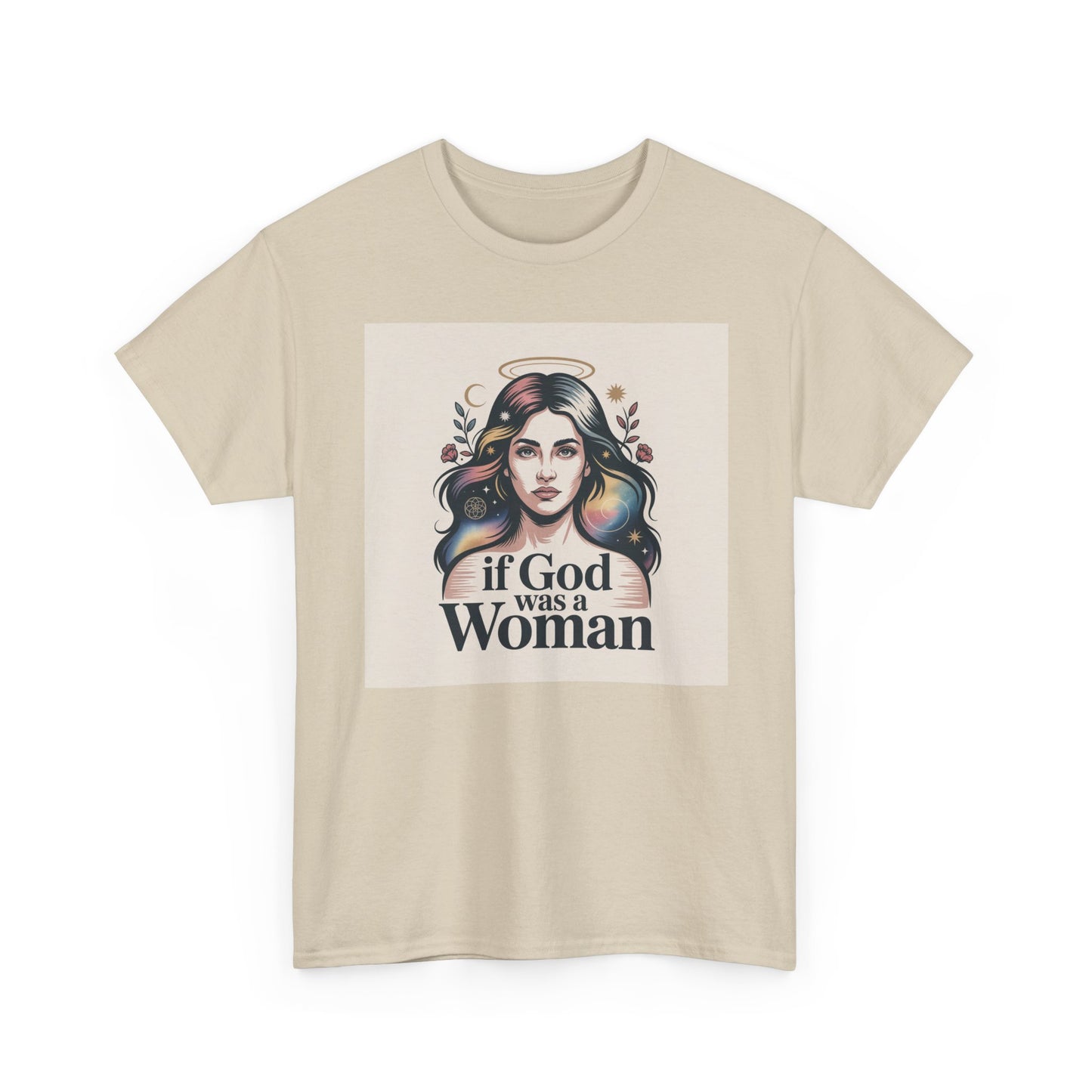 If God Was a Woman T-Shirt — Feminist Retro Portrait Tee
