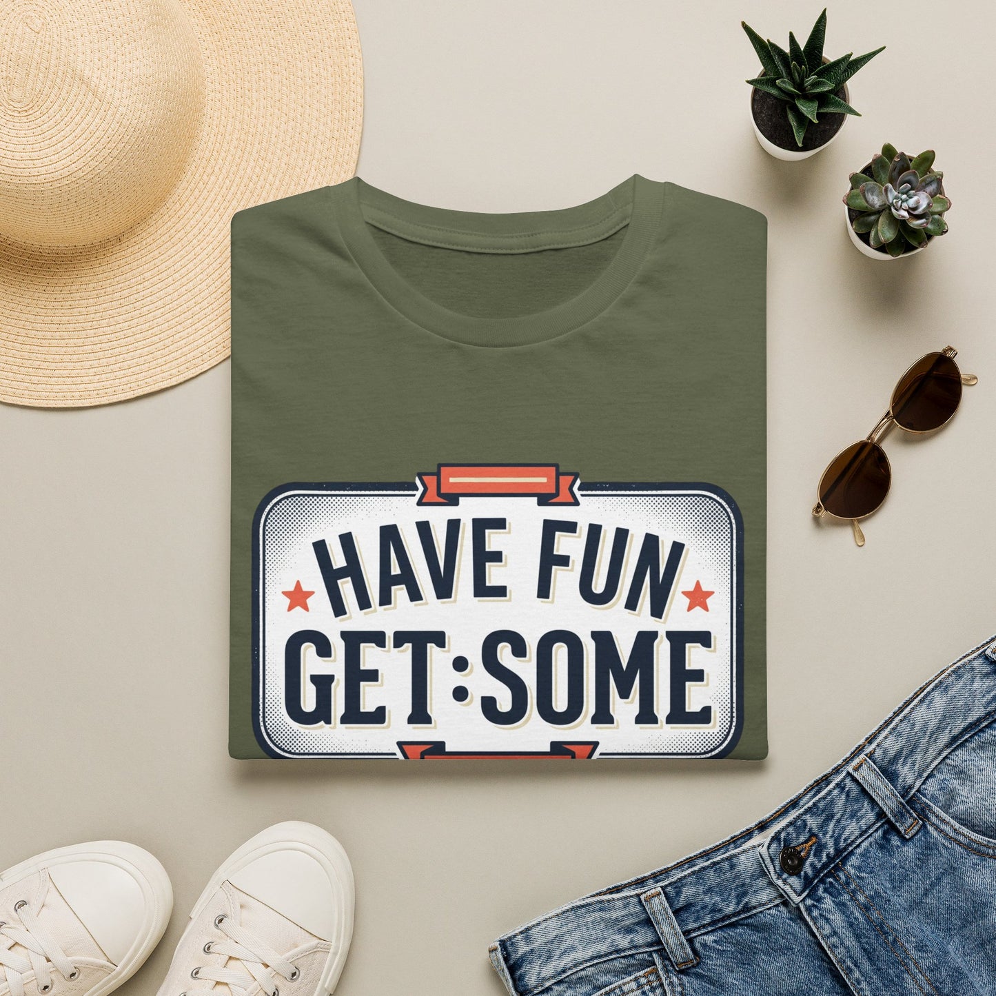 Have Fun Get Some T-Shirt — Retro Road Sign Graphic Tee