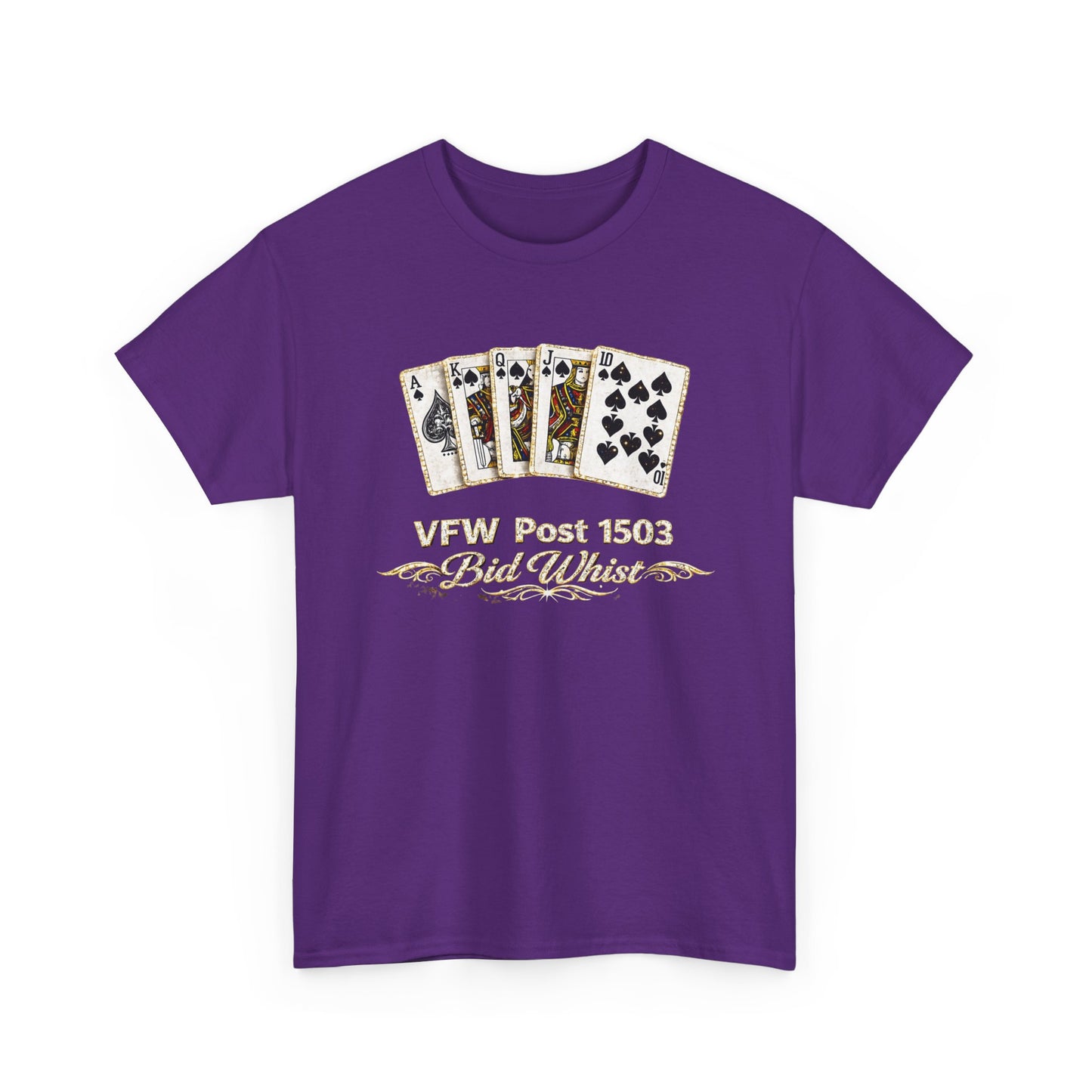 Veterans VFW Poker Night Tee – "VFW Post 1503" Playing Cards Design