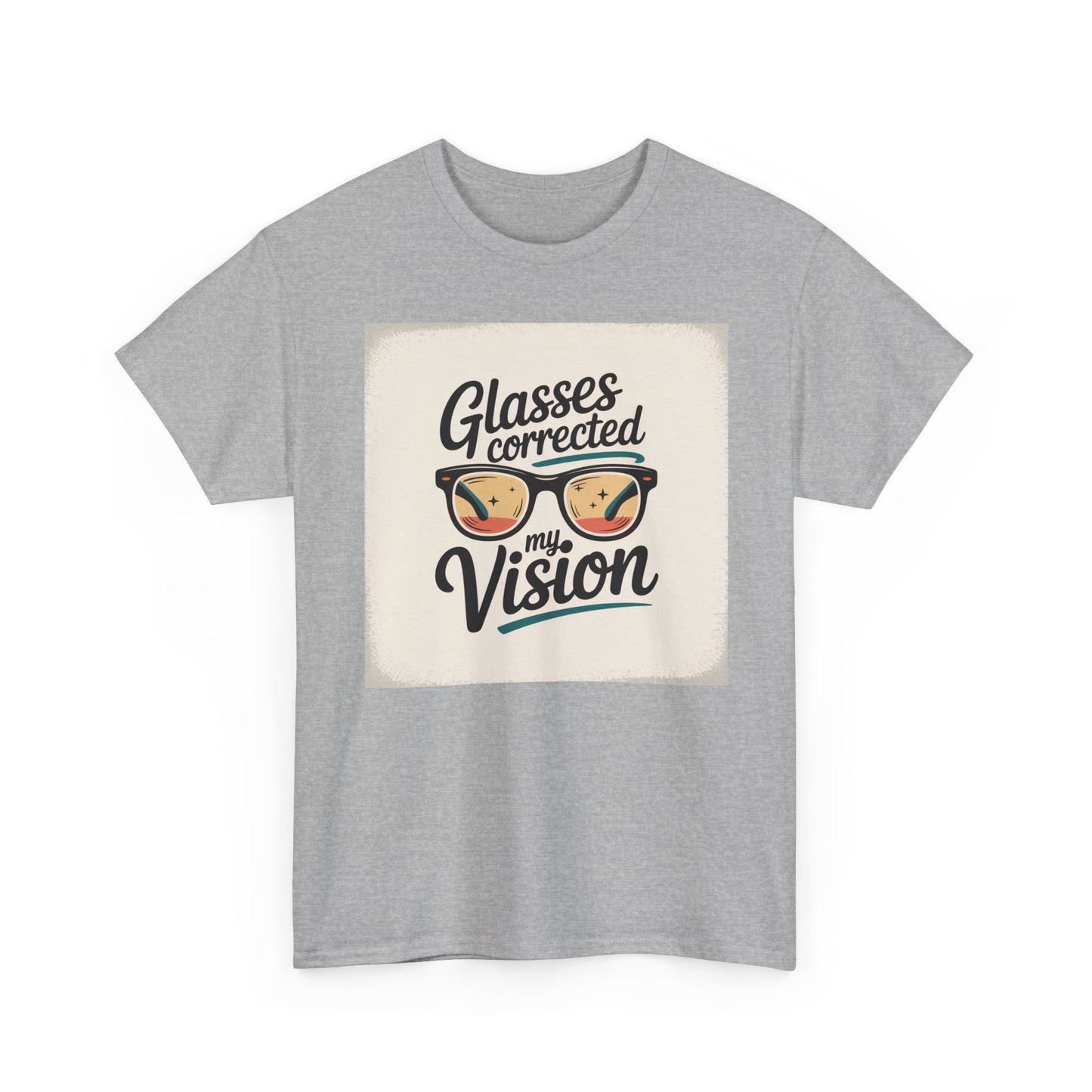T-Shirt — "Glasses Corrected My Vision" Retro Eyewear Graphic Tee