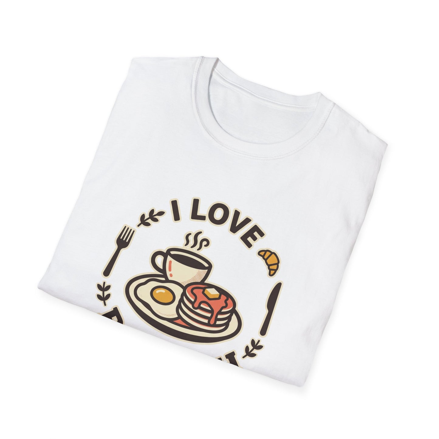 Brunch Lover T-Shirt – "I Love Brunch" Pancakes & Coffee Graphic Tee