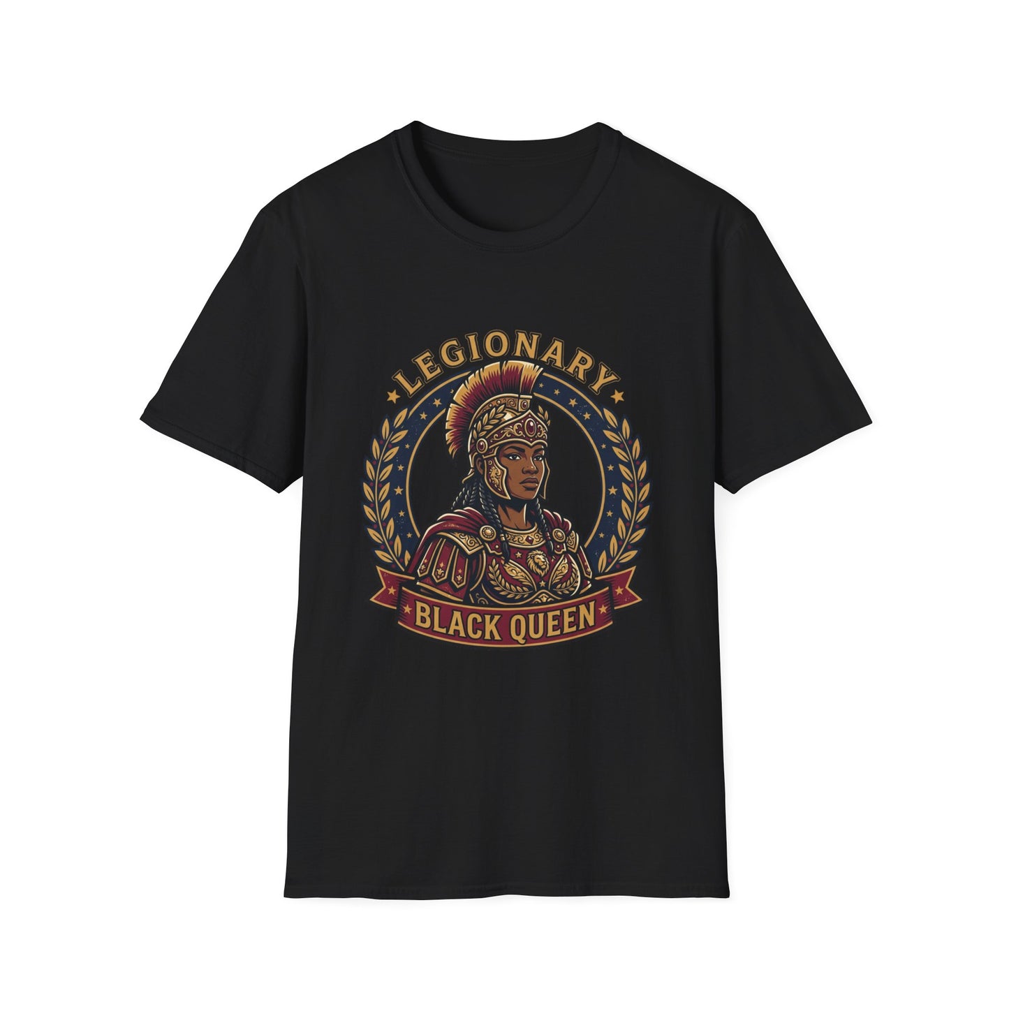 Legionary Black Queen T-Shirt — Empowering Afrocentric Warrior Tee