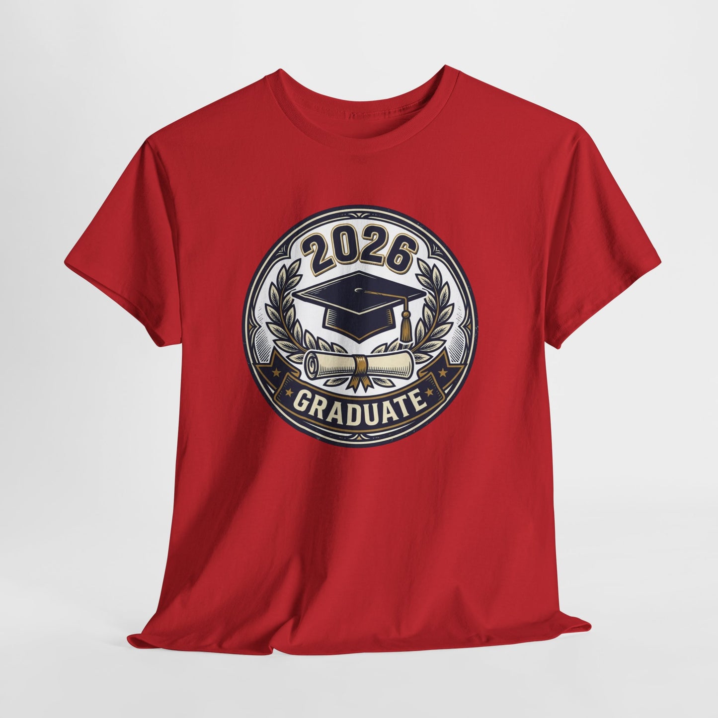2026 Graduate T-Shirt — Graduation Cap Emblem Tee