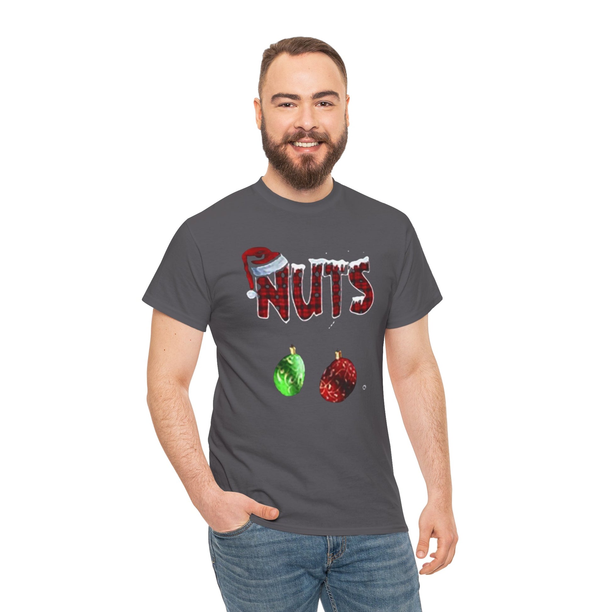 Holiday 'Nuts' Tee — Funny Christmas Ornament Graphic T-Shirt Printify