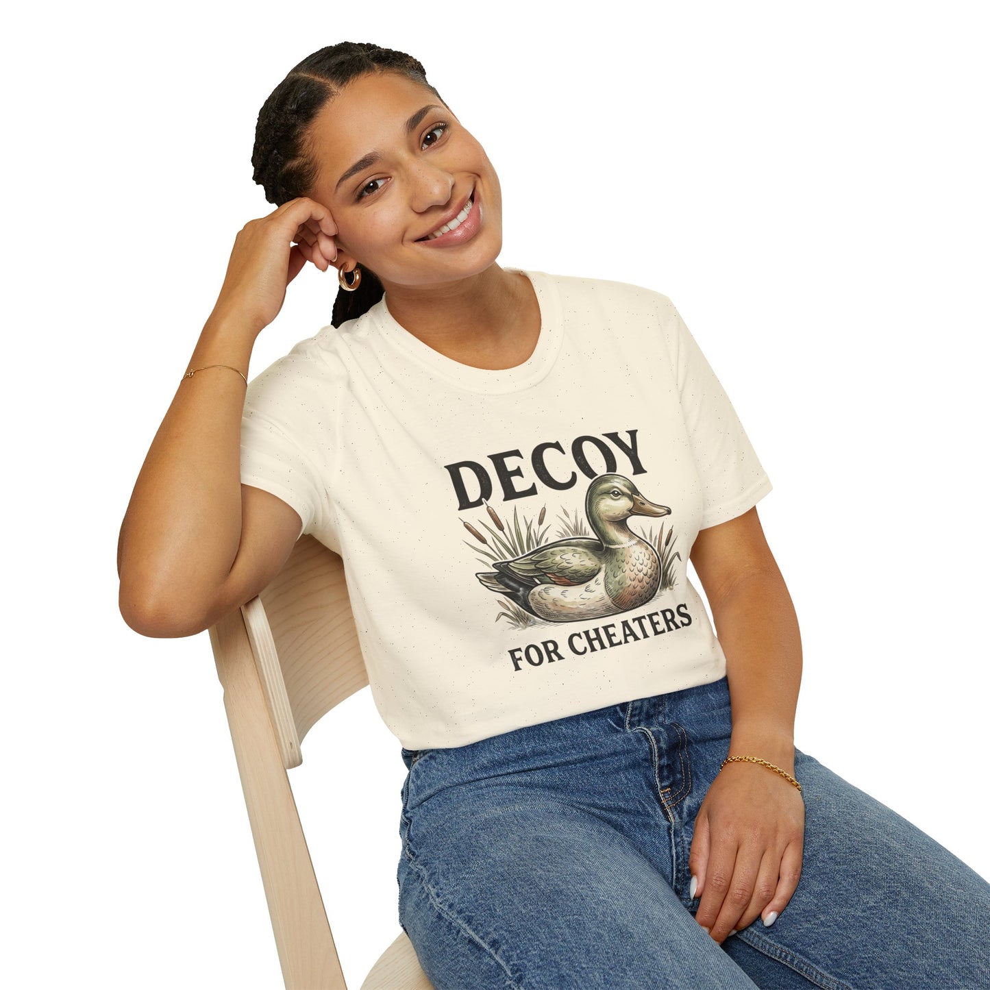 Decoy Duck T-Shirt — "Decoy for Cheaters" Vintage Waterfowl Tee