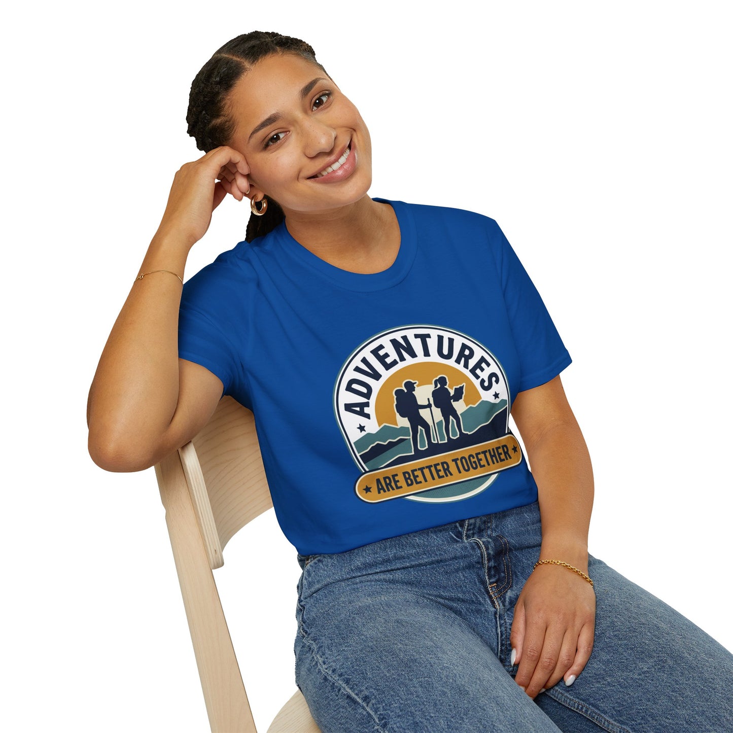 Adventures Are Better Together T-Shirt — Couples Hiking Outdoor Graphic Tee