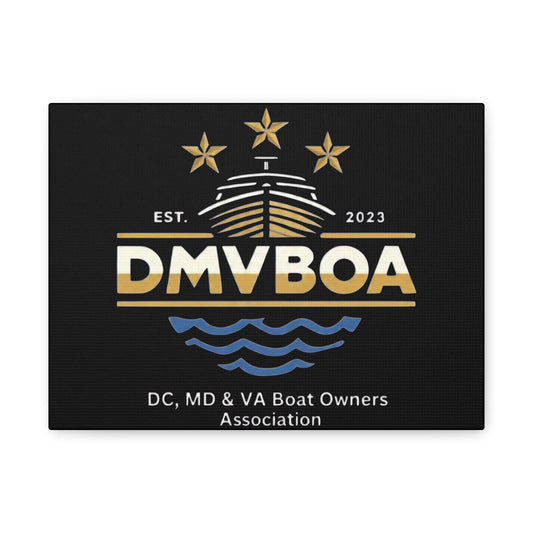 DMVBOA Canvas Wall Art — DC, MD & VA Boat Owners Association Matte Stretched Canvas