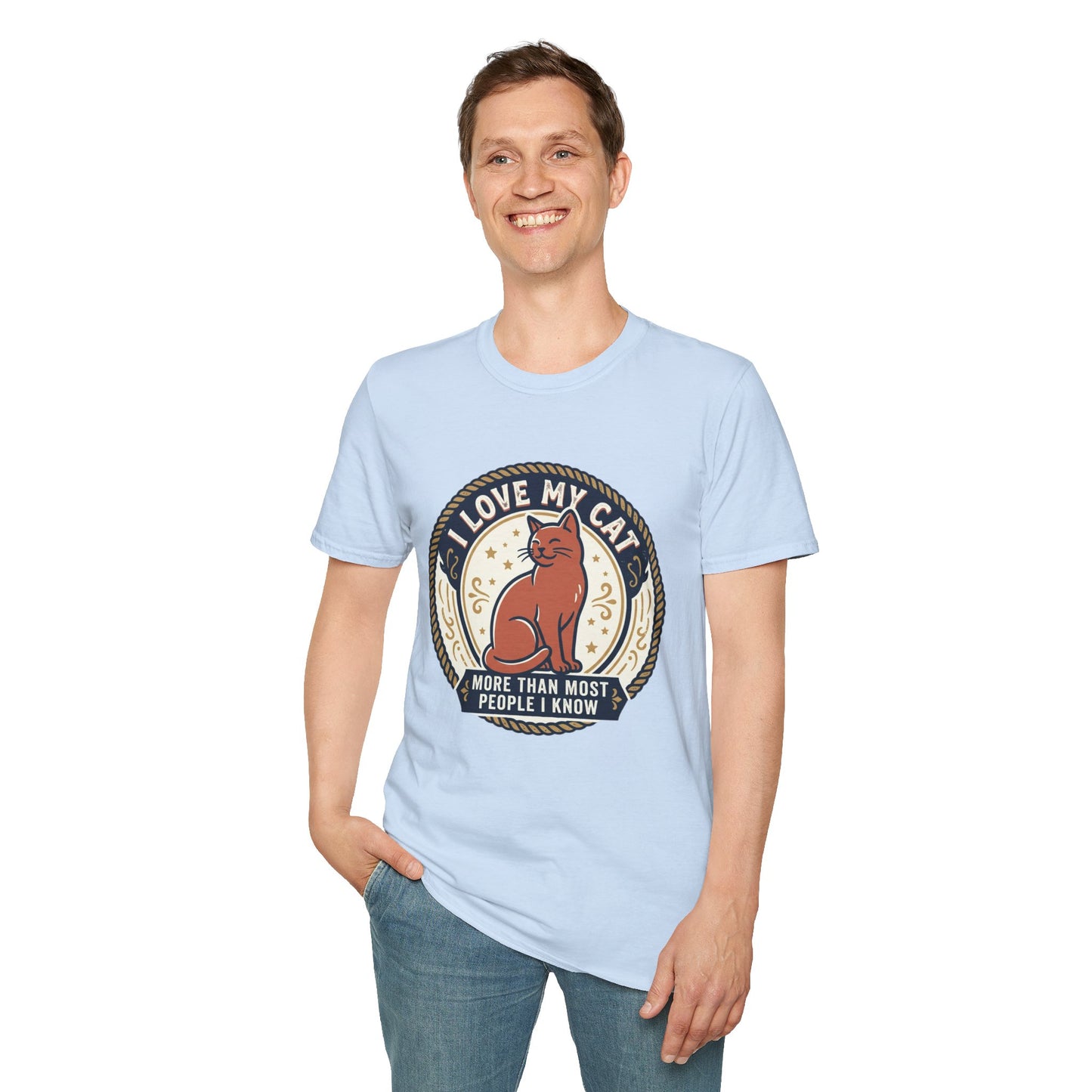 I Love My Cat T-Shirt — "I Love My Cat More Than Most People I Know" Cat Lover Tee