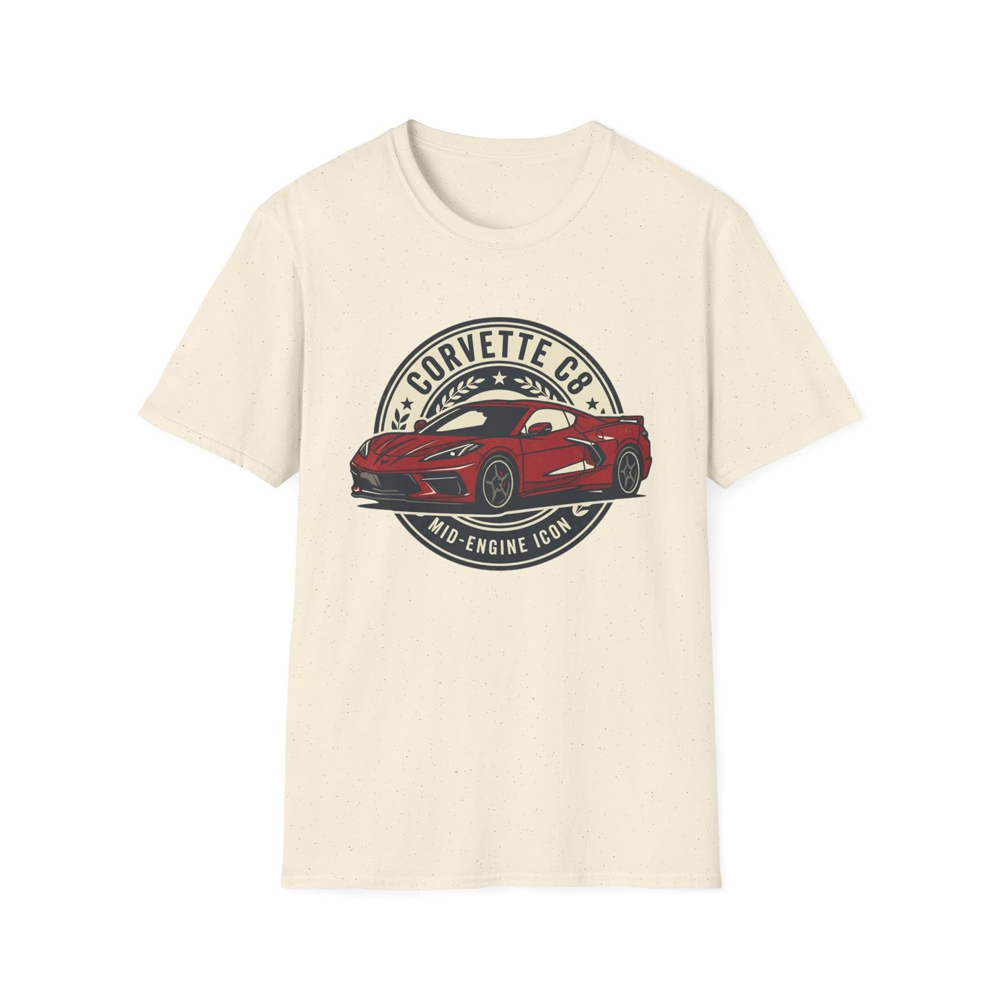 Corvette C8 Tee — Red Mid‑Engine Icon Car Shirt