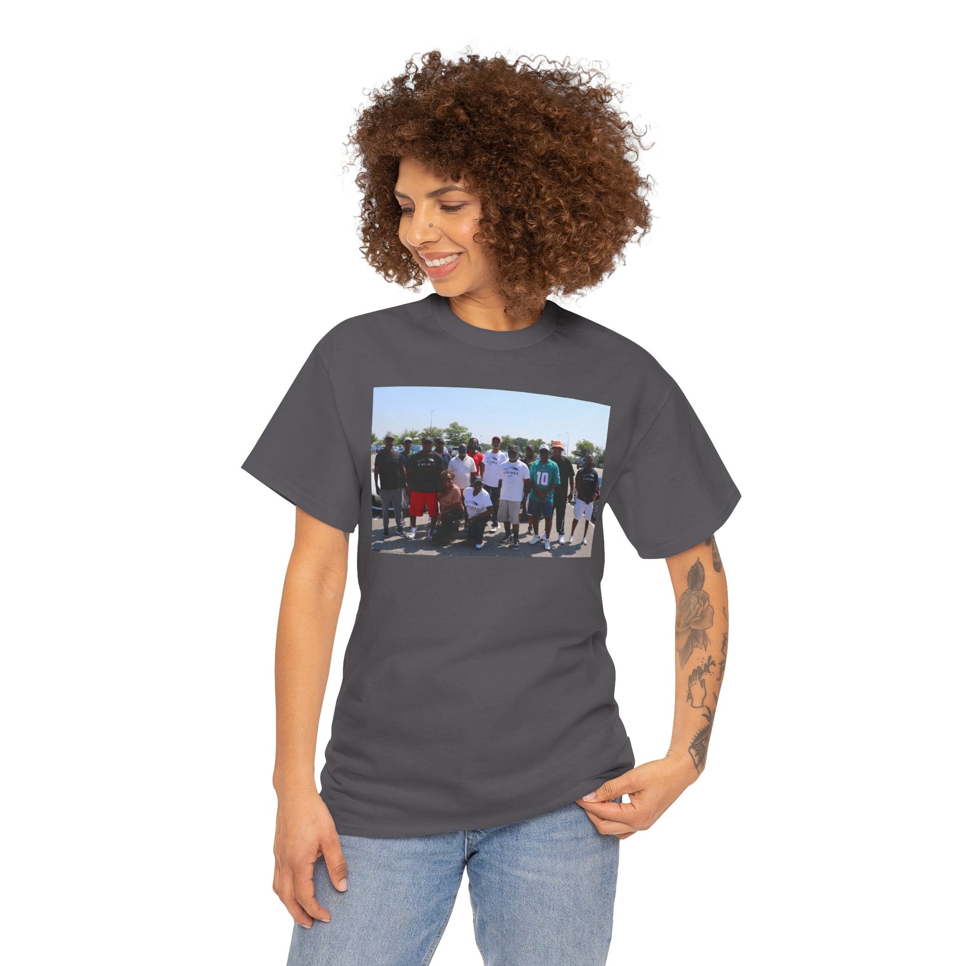 C-RYDERZ Group Photo Custom Tee — Personalized Reunion & Team Picture Shirt Printify