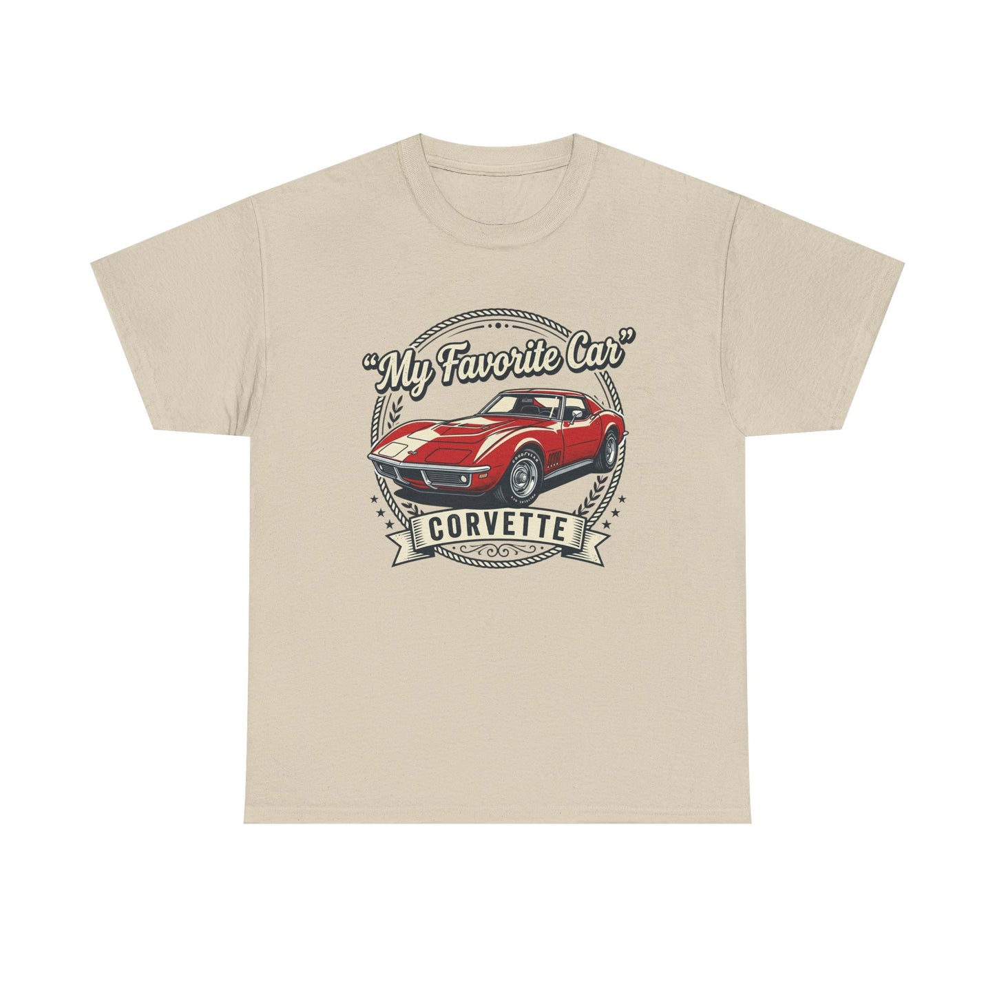 Corvette 'My Favorite Car' Classic Muscle Tee Printify